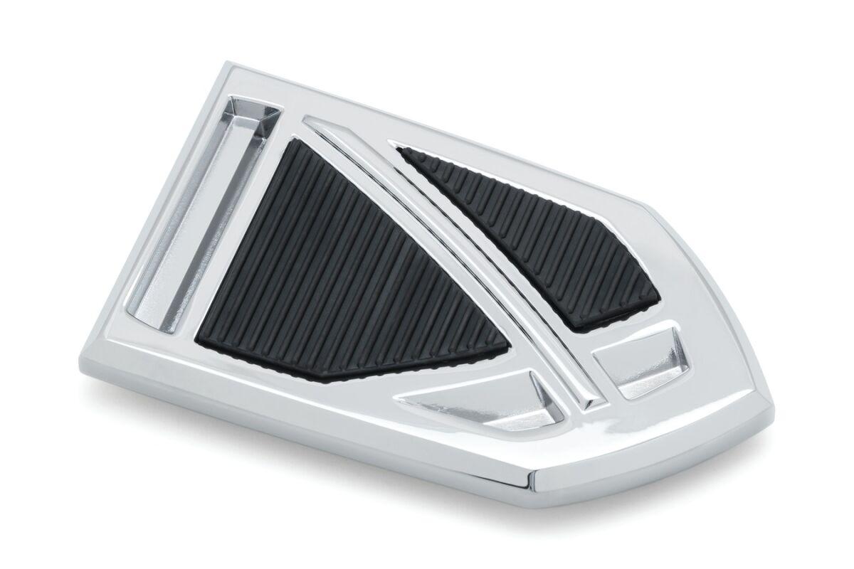 KUR5754 - Kuryakyn Phantom Brake Pedal Pad For Harley Davidson FLFB 1750 2018 - Black/Chrome
