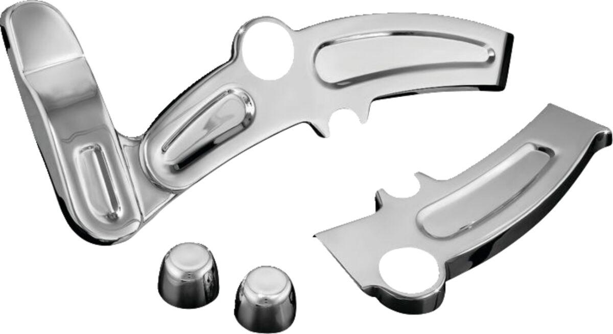 Kuryakyn Chrome Kur7773 - Boomerang Frame Covers For Harley Davidson Flstc1584 2009