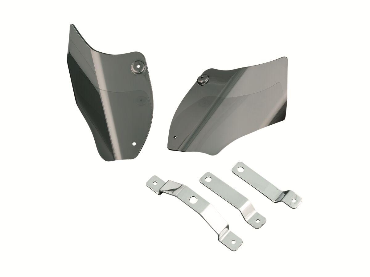 KUR1186 - Kuryakyn Saddle Shields For Harley Davidson FLS 1690 2012 - Reflective/Smoke