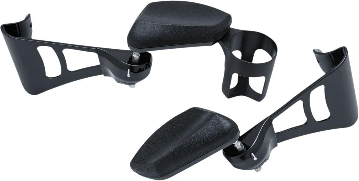 Kuryakyn Black Kur8700 - Passenger Armrests For Harley Davidson Flhtcu 1690 2014-2016