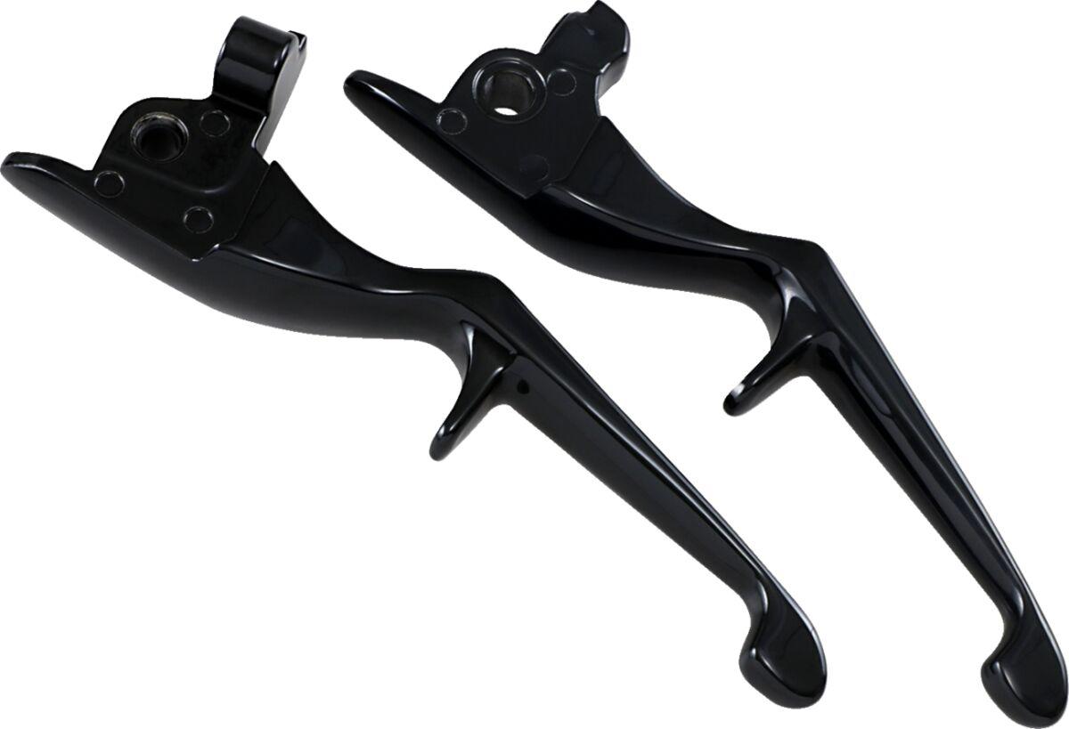 Kuryakyn Black/Gloss Kur1819 - Trigger Levers Set For Harley Davidson Flhc 1750 2018