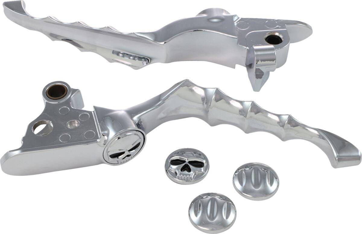 Kuryakyn Chrome Kur1058 - Zombie Levers Set For Harley Davidson Flhr 1584 2008