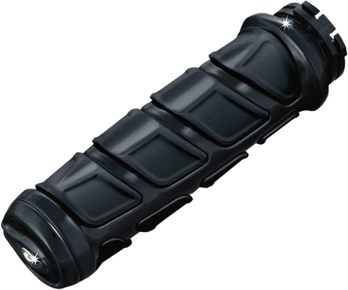 KUR6353 - Kuryakyn Kinetic Grips For 1" Bars For Harley Davidson FLDE 1750 2018 - Black