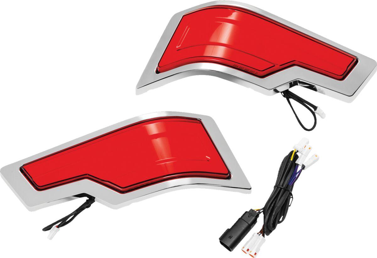 Kuryakyn Red Kur2954 - Tracer Tour Pack Lights For Harley Davidson Flhtcu 1690 2014