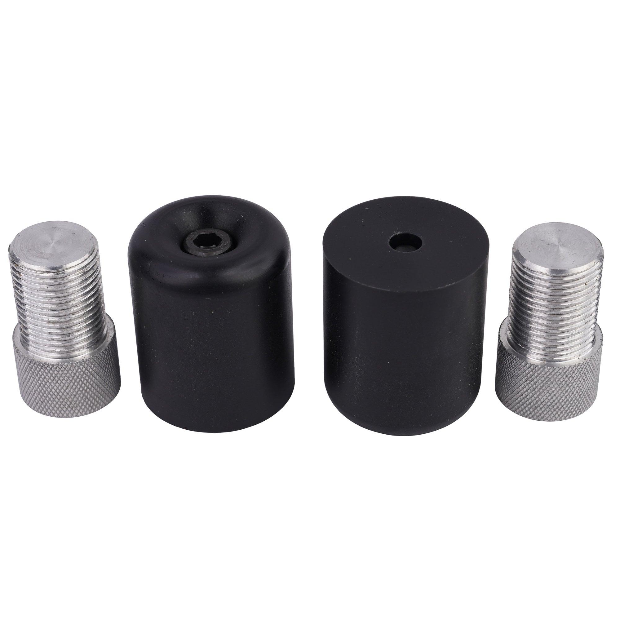 7251619 - BikeTek Black STP Bar End Sliders For Yamaha YZF-R6 1998-Onwards