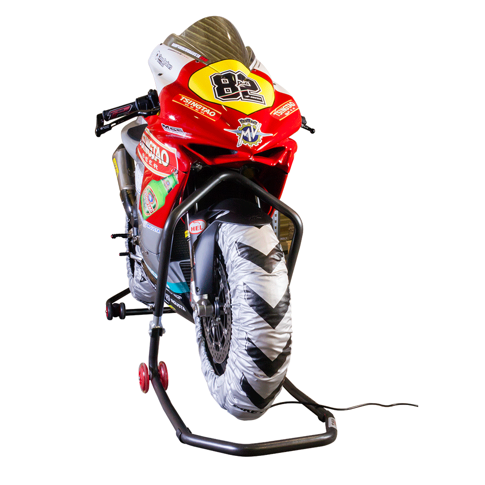 TYRW27 - BikeTek Tyre Warmer Set For 120/70-17" Front & 160/60-17" Rear With UK 3 Pin Plug