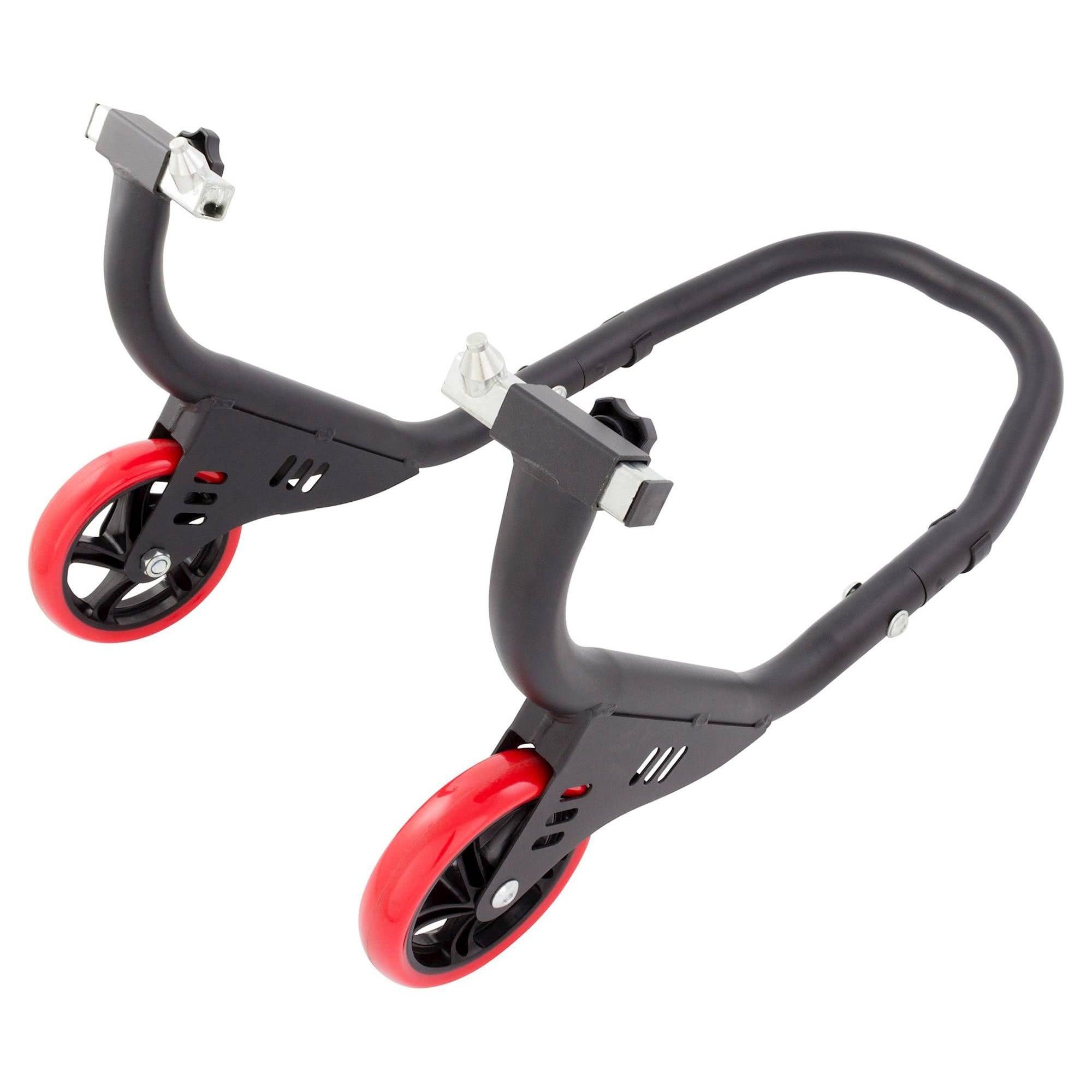 PDSF017 - BikeTek Elite Pro Front Paddock Stand With Wheels - Matt Black image 2