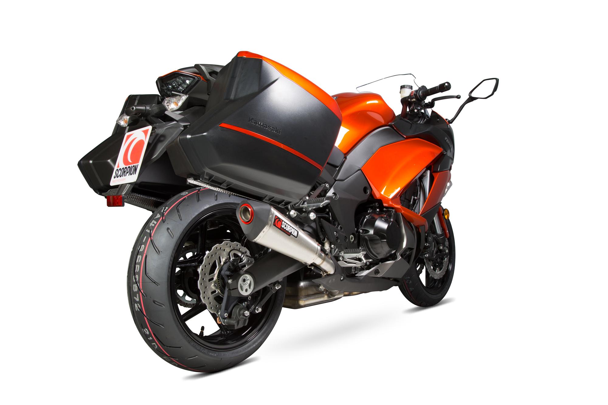RKA108SEO - Scorpion Serket Taper Stainless Oval Exhaust - Kawasaki Z 1000 SX 2014 - 2018