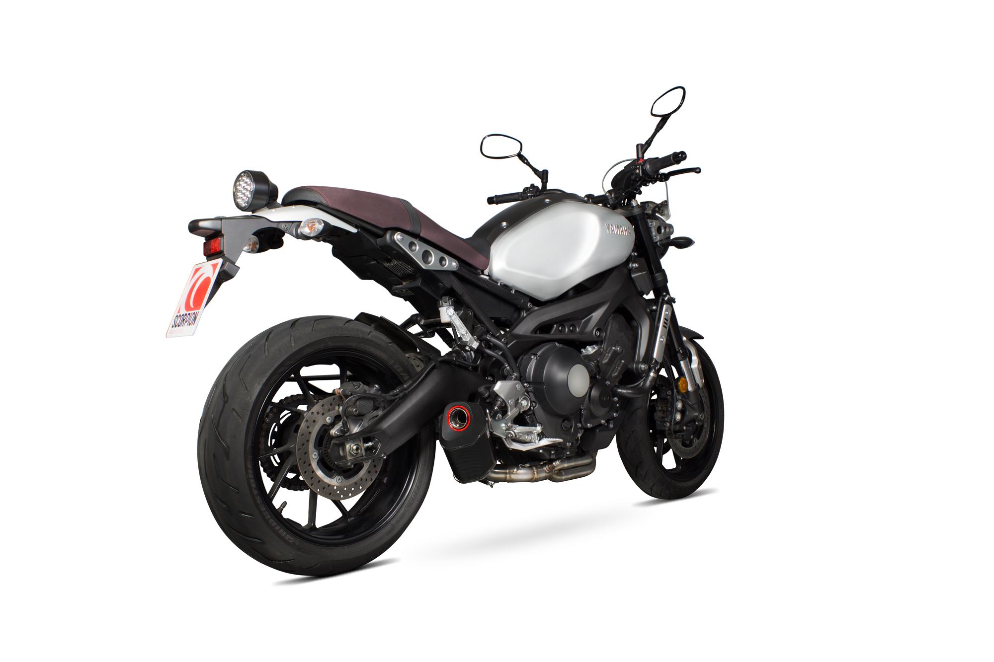 Scorpion Exhausts Red Rya107sysceo - Scorpion Serket Parallel Carbon Oval Exhaust - Yamaha Xsr 900 Full System 2016 - 2018