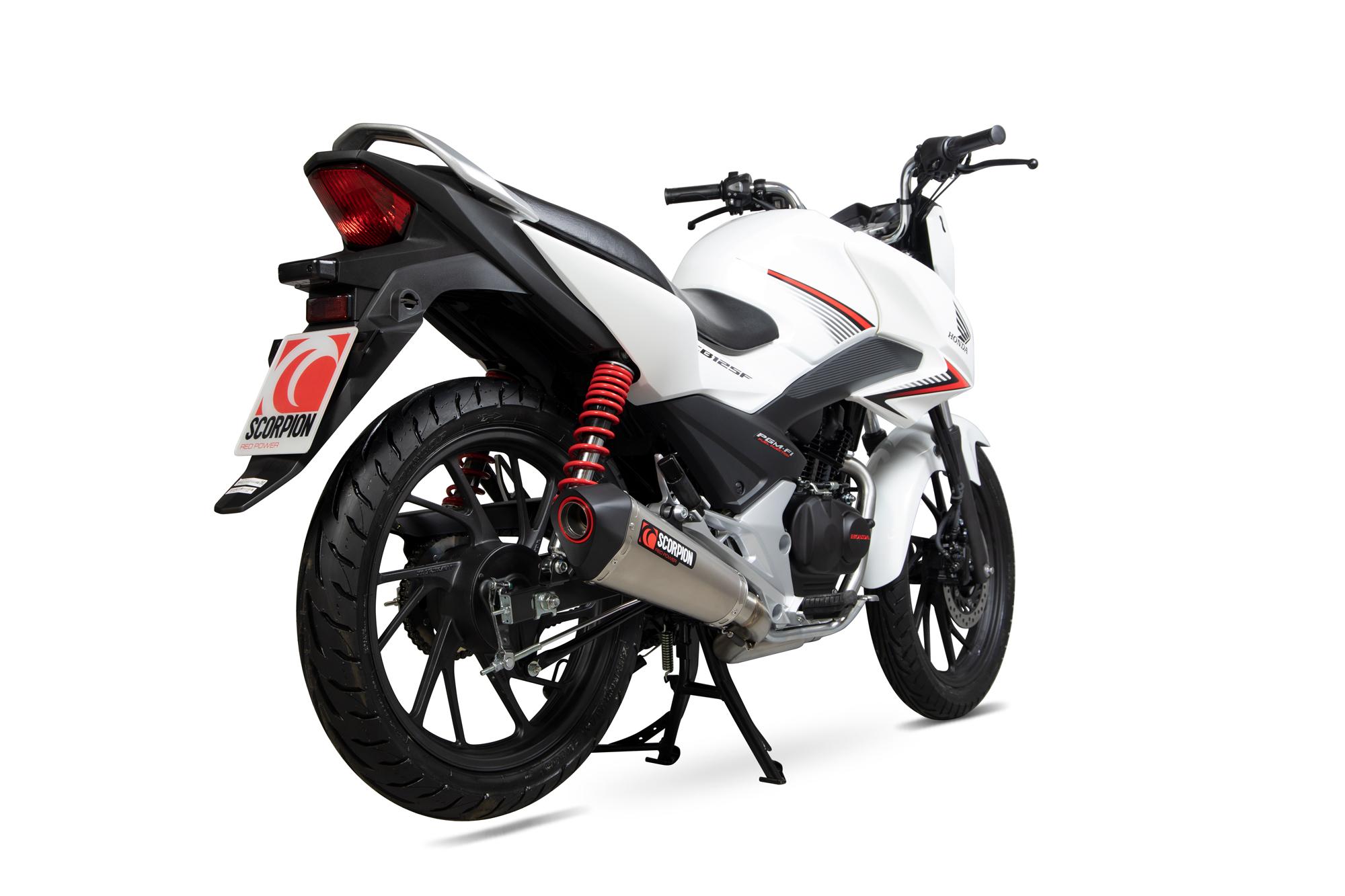 Scorpion Exhausts Light Rha182systeo - Scorpion Serket Taper Titanium Exhaust - Honda Cb 125 F Full System - 2018 - 2019