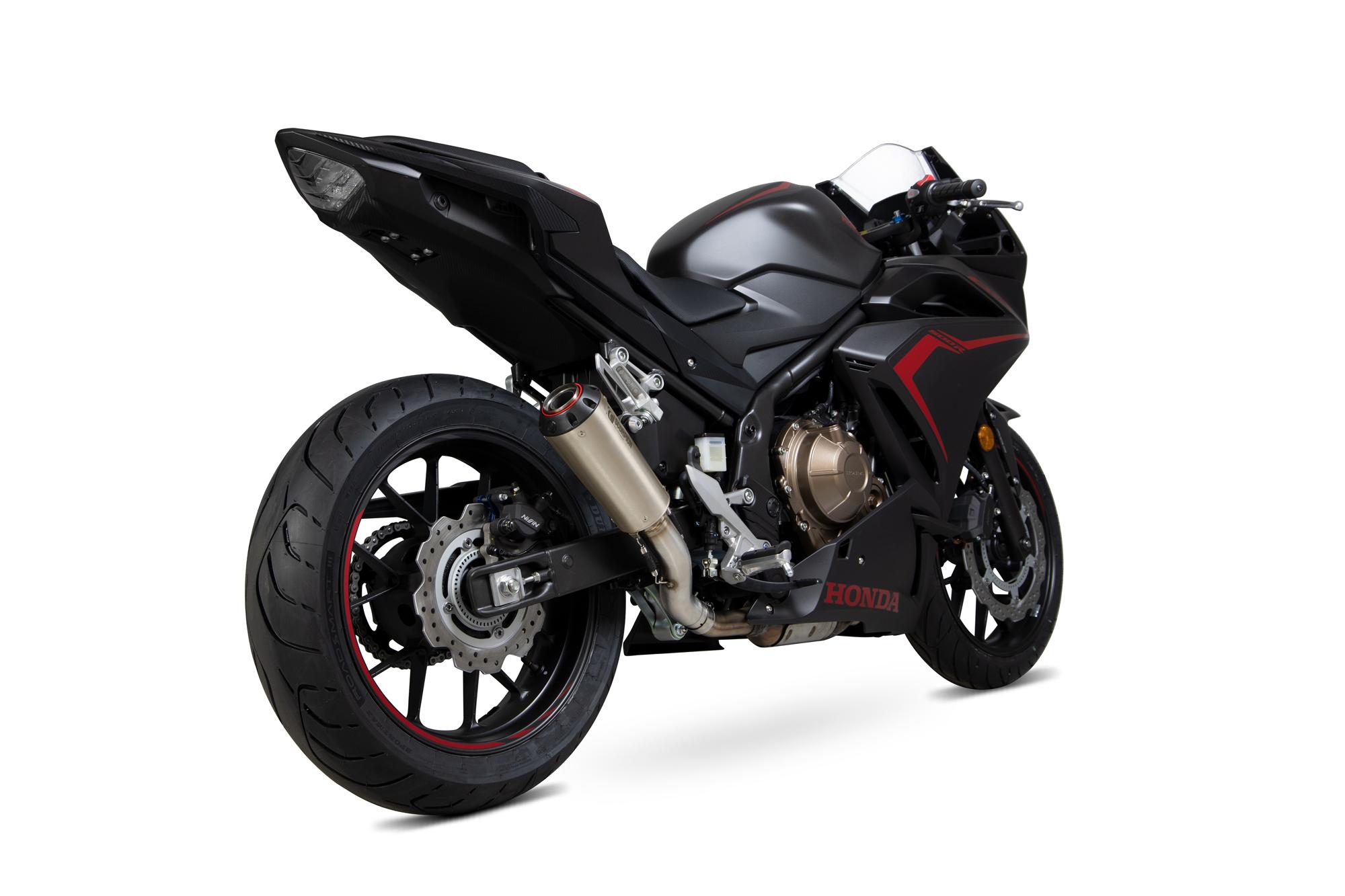 PHA186TEO - Scorpion Red Power Titanium Exhaust - Honda CBR500R 2019