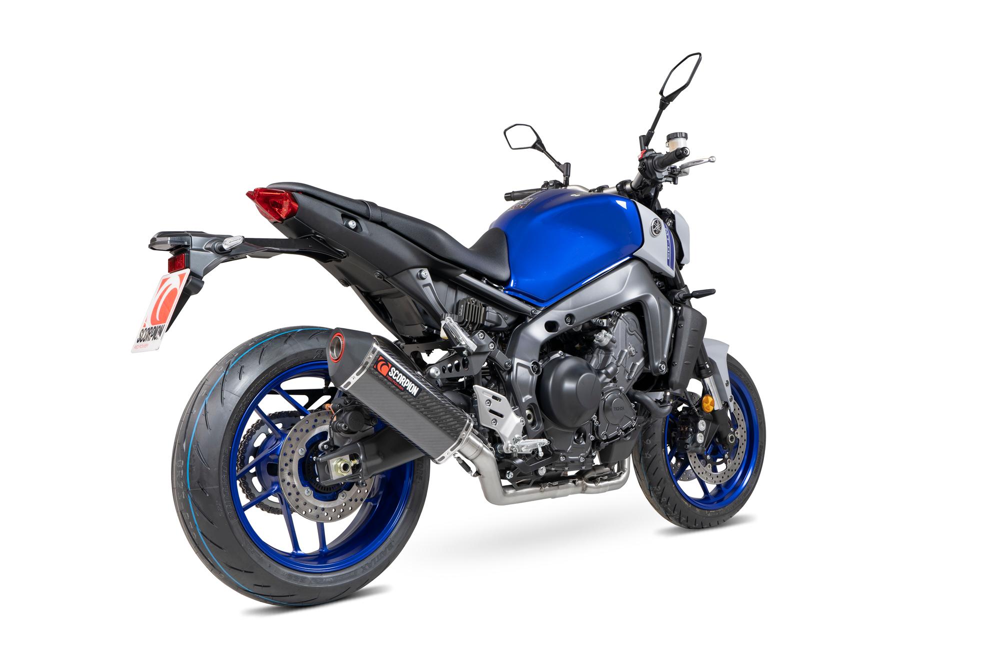 Scorpion Exhausts Rya116sysceo - Scorpion Serket Parallel Carbon Fibre Exhaust - Yamaha Mt-09 Full System 2021 - 2022