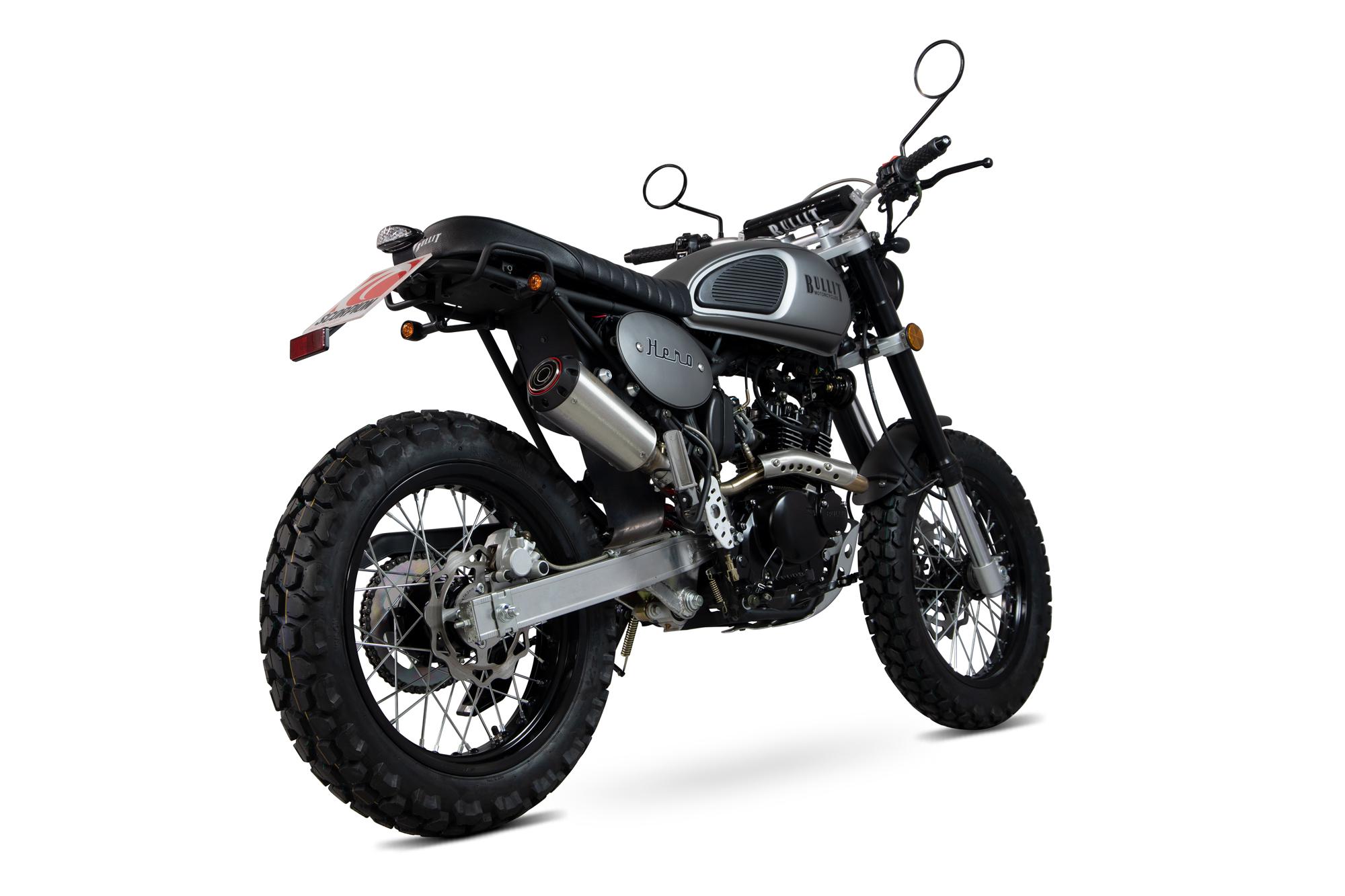 Scorpion Exhausts Red Pbt100seo - Scorpion Power Stainless Steel Slip-On Exhaust - Bullit Hero 125 2017 - 2022