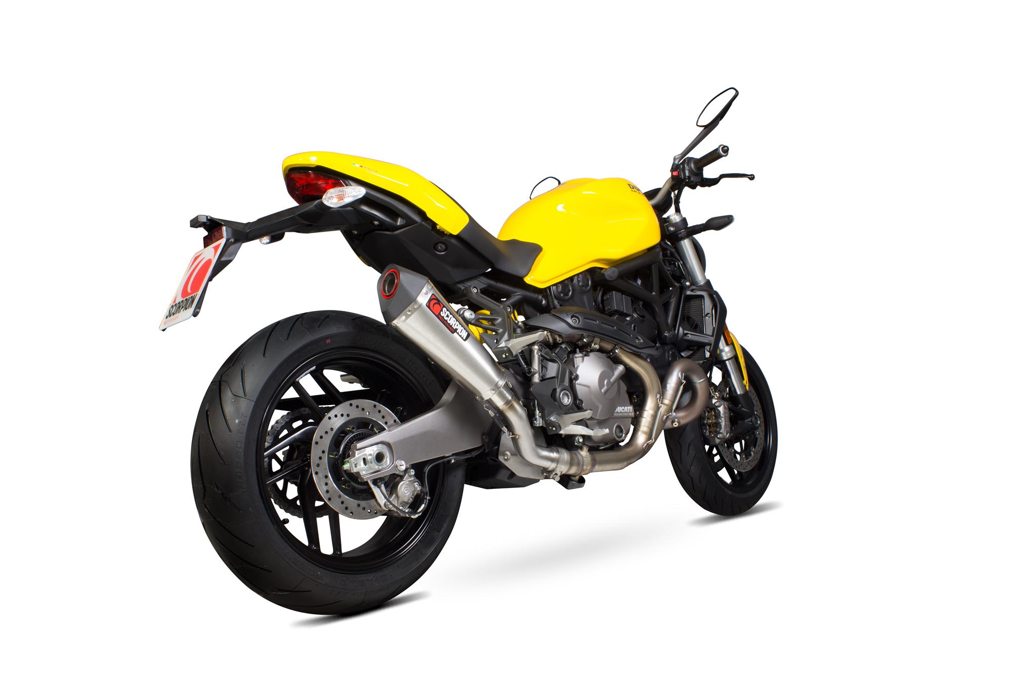 RDI66SEO - Scorpion Serket Taper Stainless Steel Exhaust - Ducati Monster 821 2018 - 2019