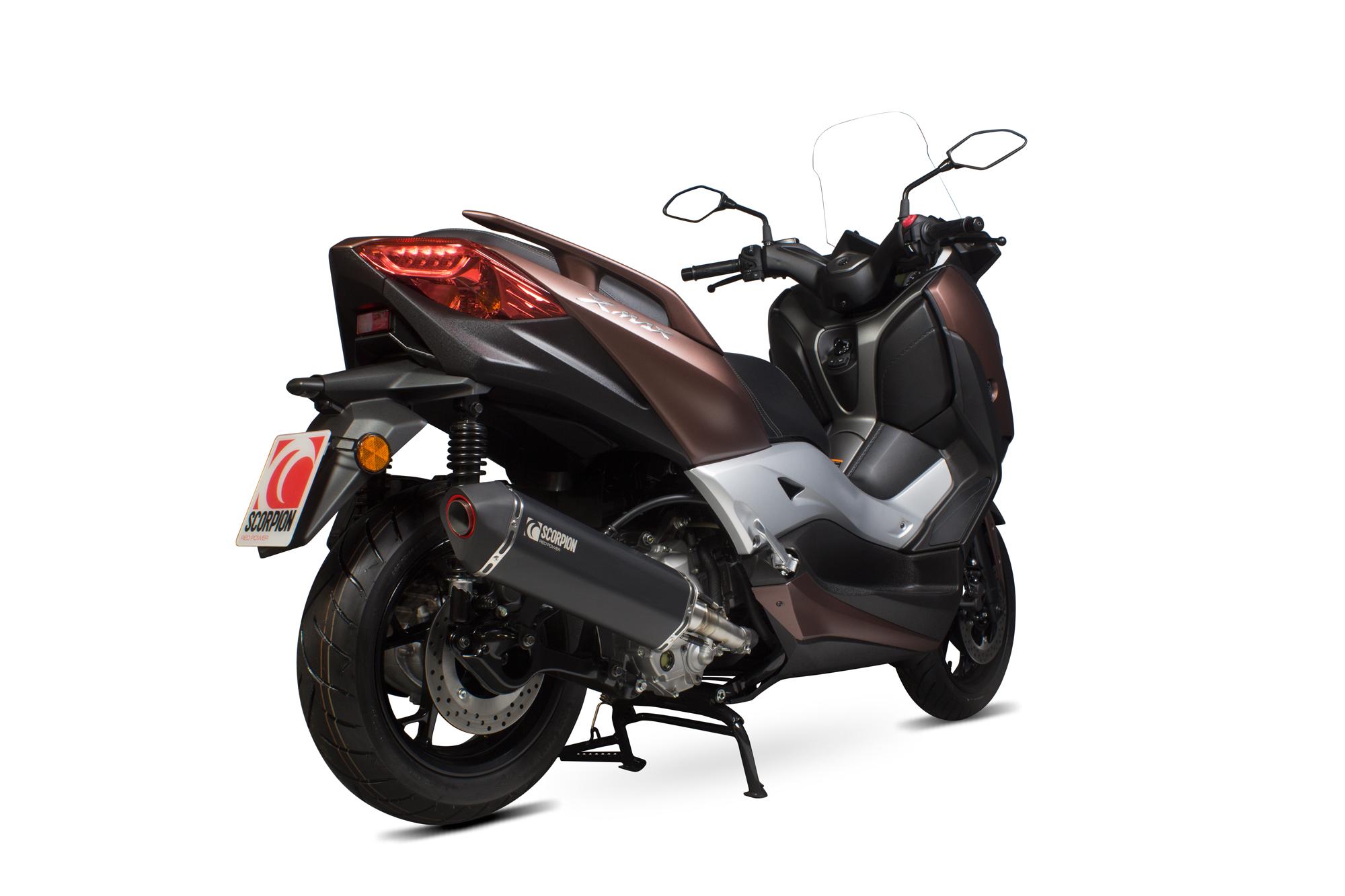 Scorpion Exhausts Black Rya109bcer - Scorpion Serket Parallel Exhaust - Yamaha Xmax 300 2017 - 2018