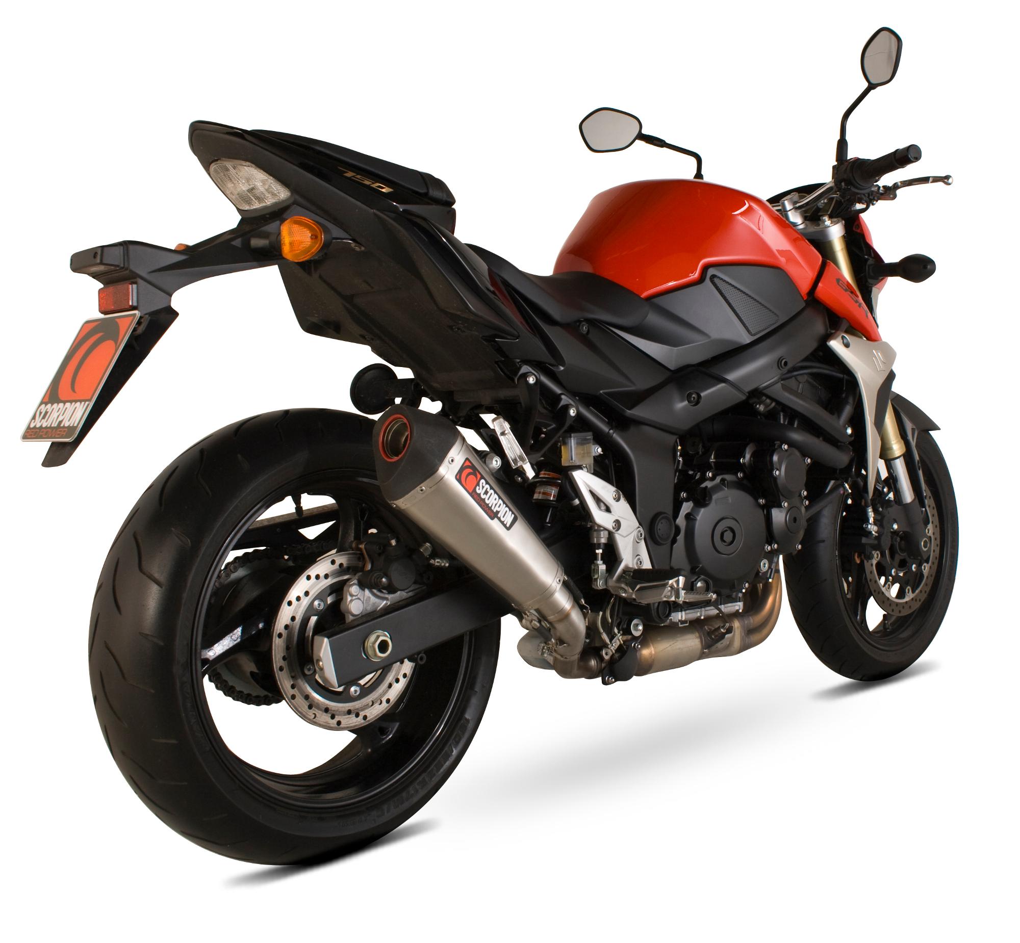 RSI110SEO - Scorpion Serket Taper Stainless Oval Exhaust - Suzuki GSR 750 2011 - 2016
