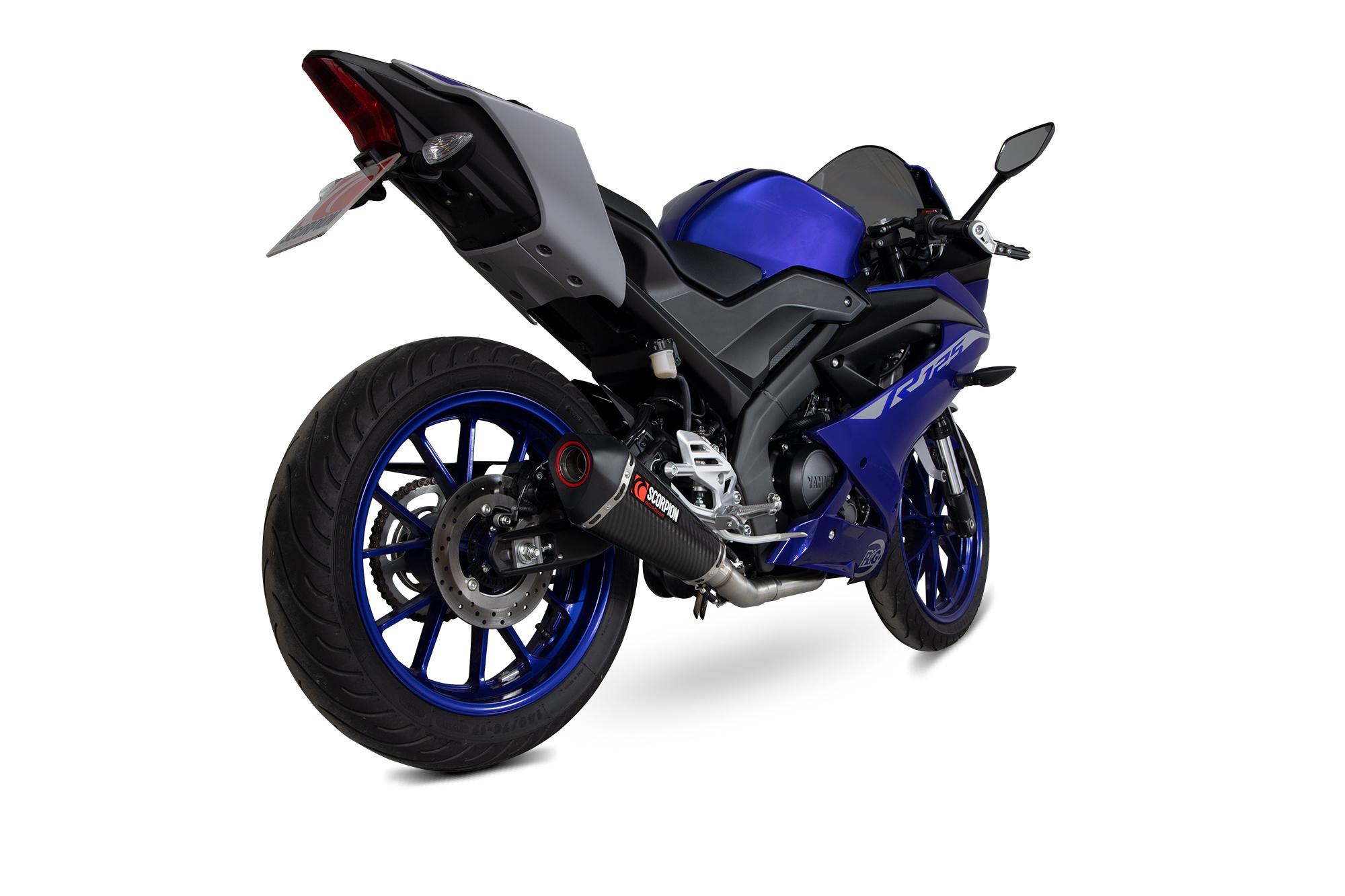 RYA115SYSCEO - Scorpion Serket Taper Carbon Fibre Exhaust - Yamaha YZF R 125 2021