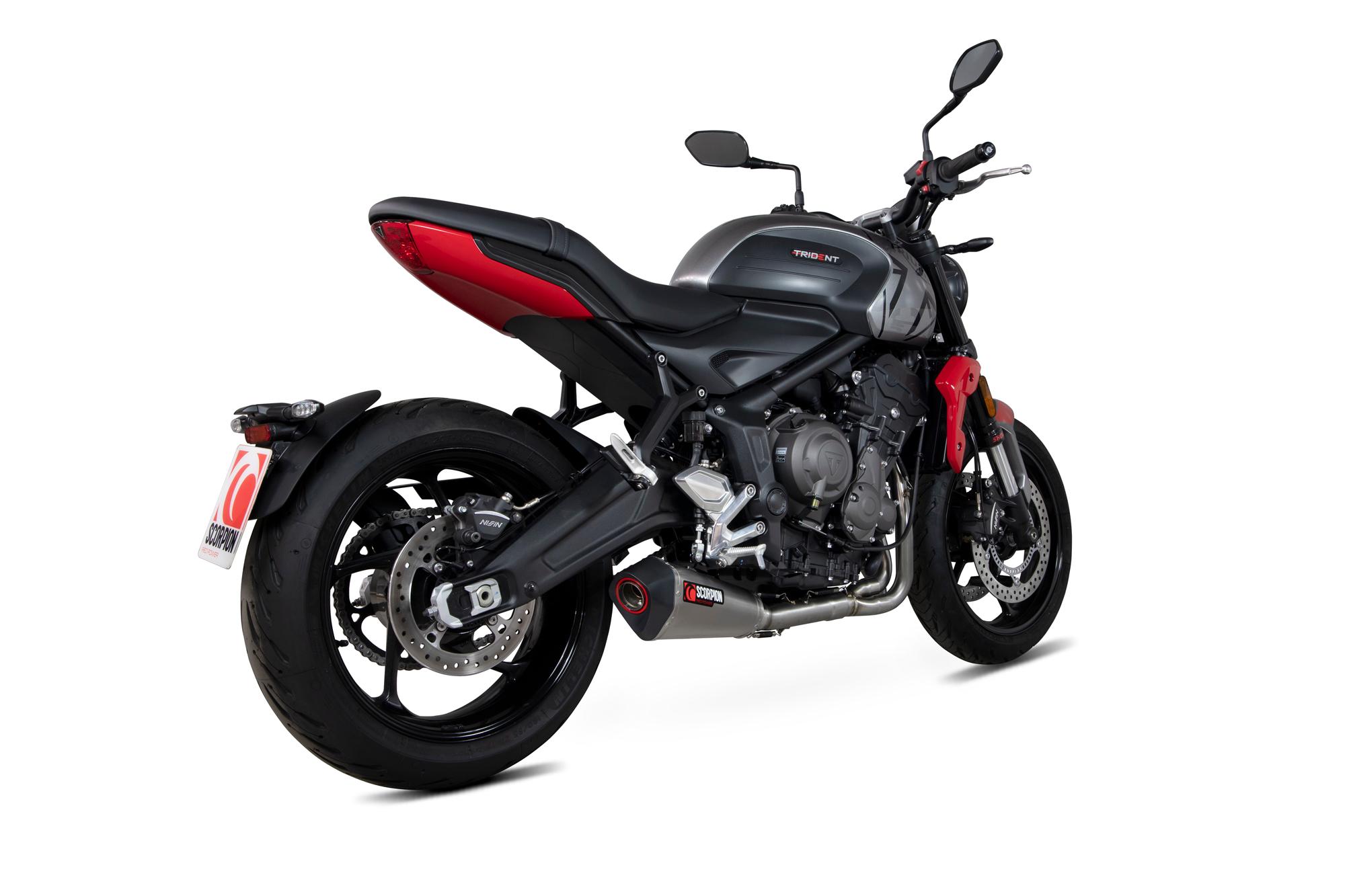 Scorpion Exhausts Rtr91systeo - Scorpion Serket Taper Full System Titanium Exhaust - Triumph Trident 660 2021 - 2022