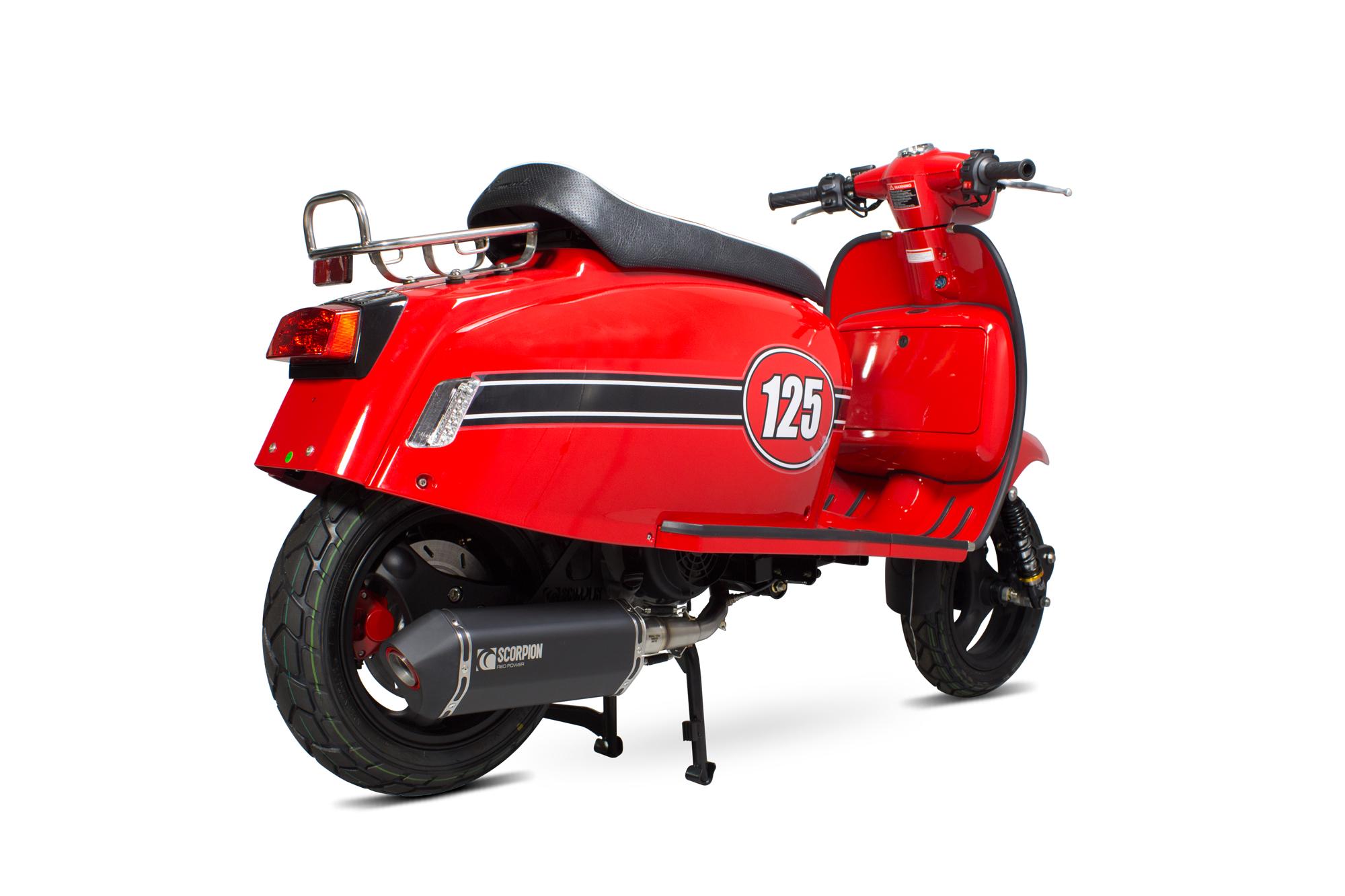 RSM54BCER - Scorpion Serket Parallel Full System Black Ceramic Exhaust - Scomadi TL 125 Euro 4 2017 - 2018