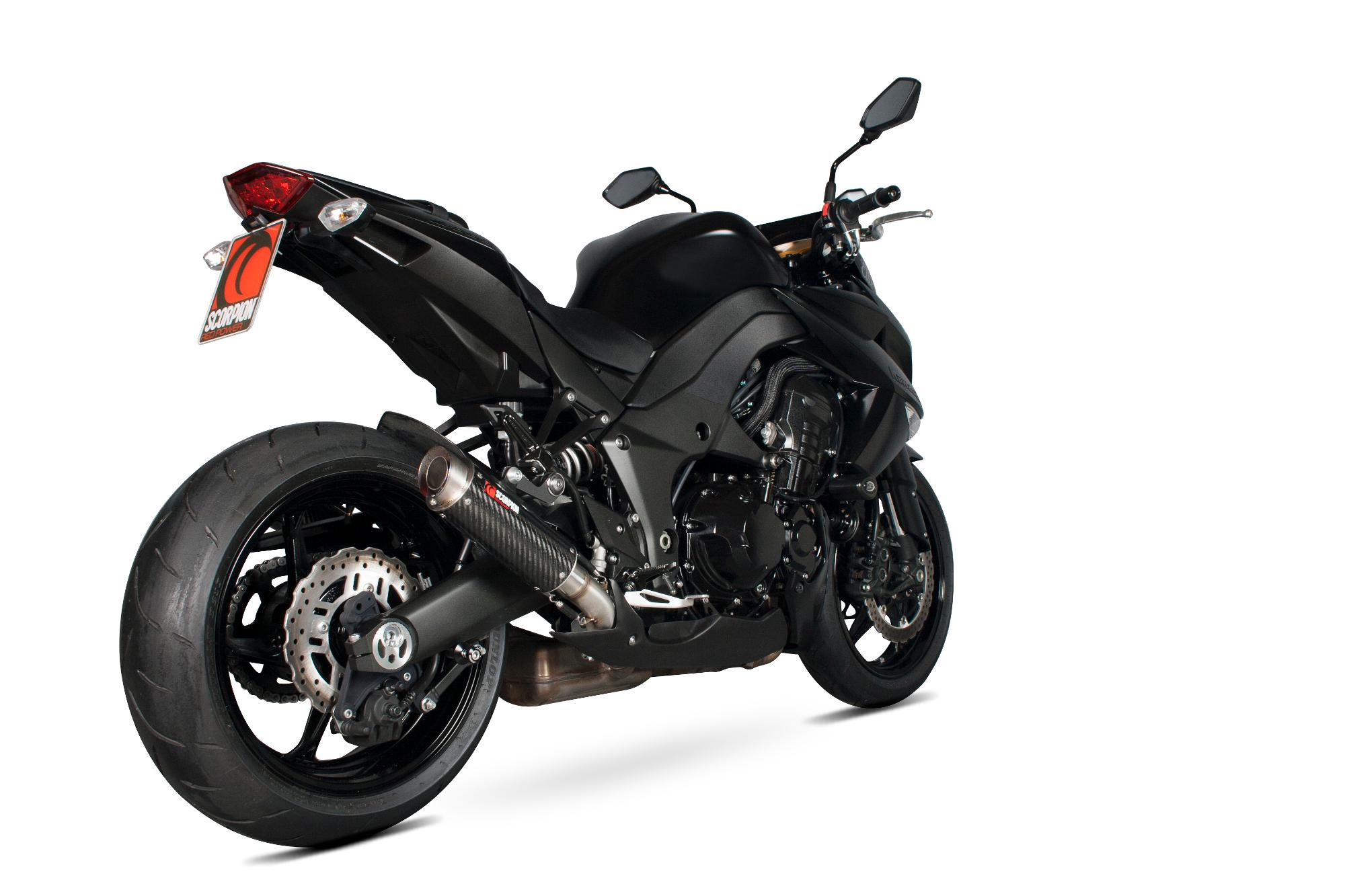 Scorpion Exhausts Red Ka1009cem - Scorpion Rp-1 Gp Carbon Round Exhaust - Kawasaki Z1000 2010 - 2013