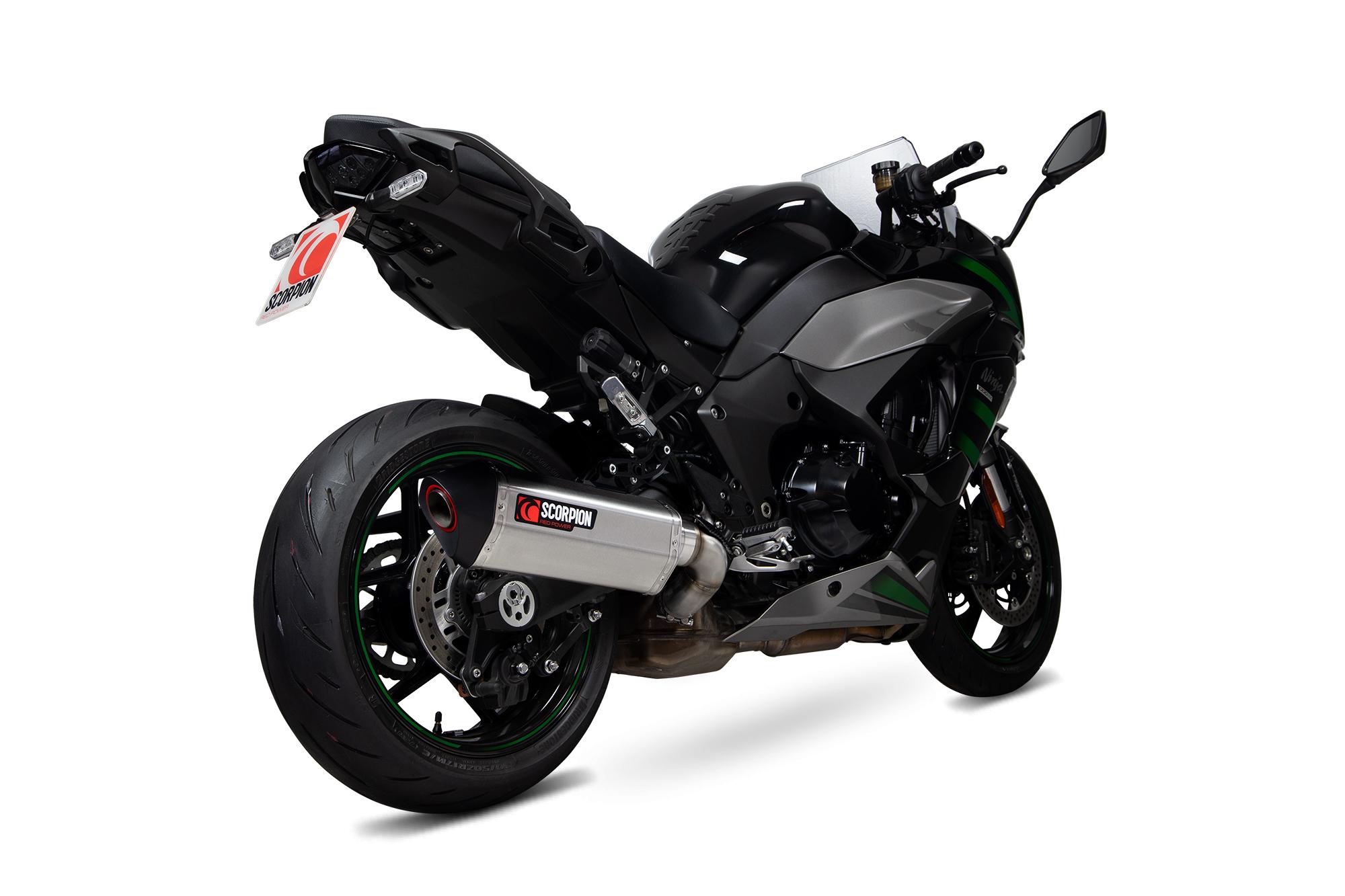 Scorpion Exhausts Red/Black Rka137seo - Scorpion Serket Parallel Stainless Steel Exhaust - Kawasaki Ninja 1000Sx 2019 - 2020