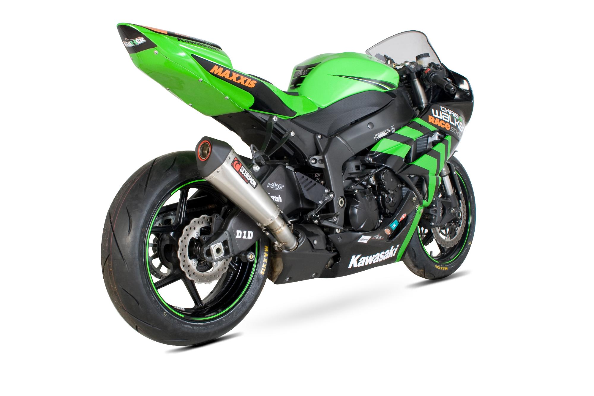 RKA85SEO - Scorpion Serket Taper Stainless Oval Exhaust - Kawasaki ZX-6R 2009 - 2012