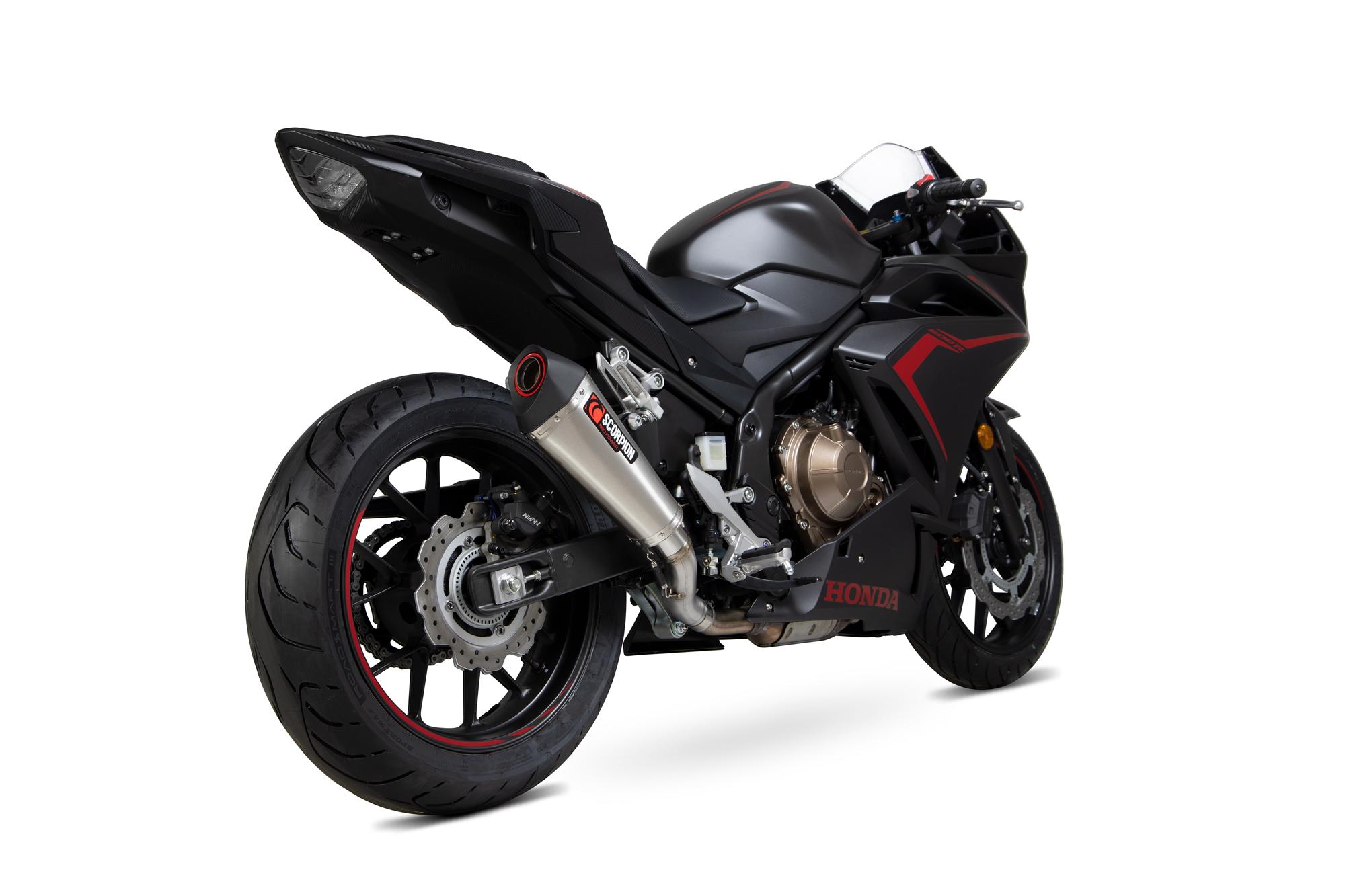 Scorpion Exhausts Red/Black Rha186seo - Scorpion Serket Taper Stainless Steel Exhaust - Honda Cbr500r 2019