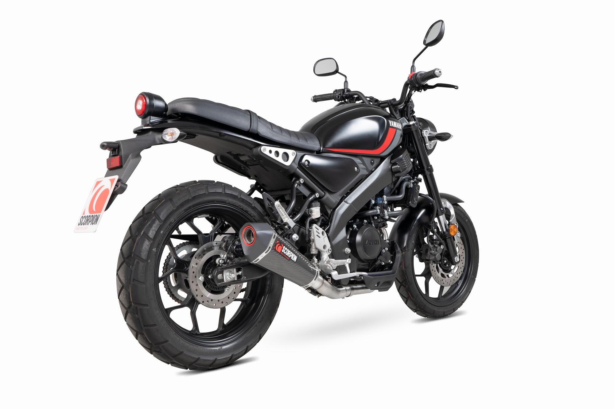 RYA117SYSCEO - Scorpion Serket Taper Full System Carbon Fibre Exhaust - Yamaha XSR 125 2021