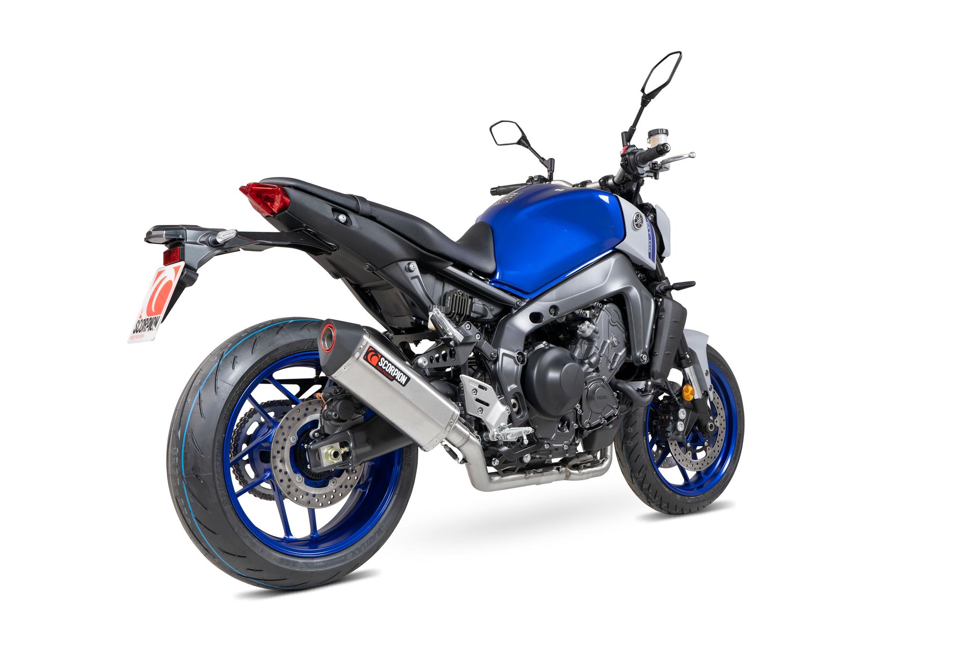 RYA116SYSSEO - Scorpion Serket Parallel Brushed Stainless Steel Exhaust - Yamaha MT-09 Full System 2021 - 2022