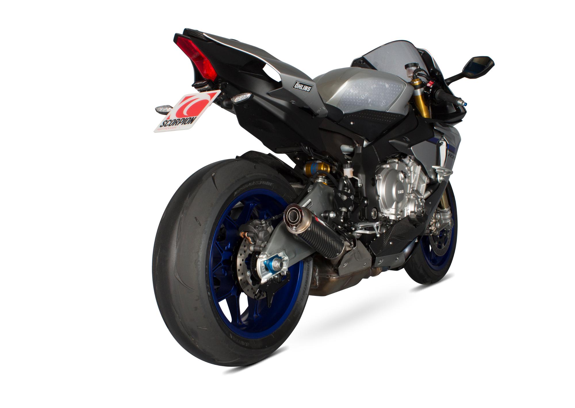 Scorpion Exhausts Red Ya1002cem - Scorpion Rp-1 Gp Carbon Fibre Exhaust - Yamaha Yzf 1000 R1/R1m - 2015 - 2019