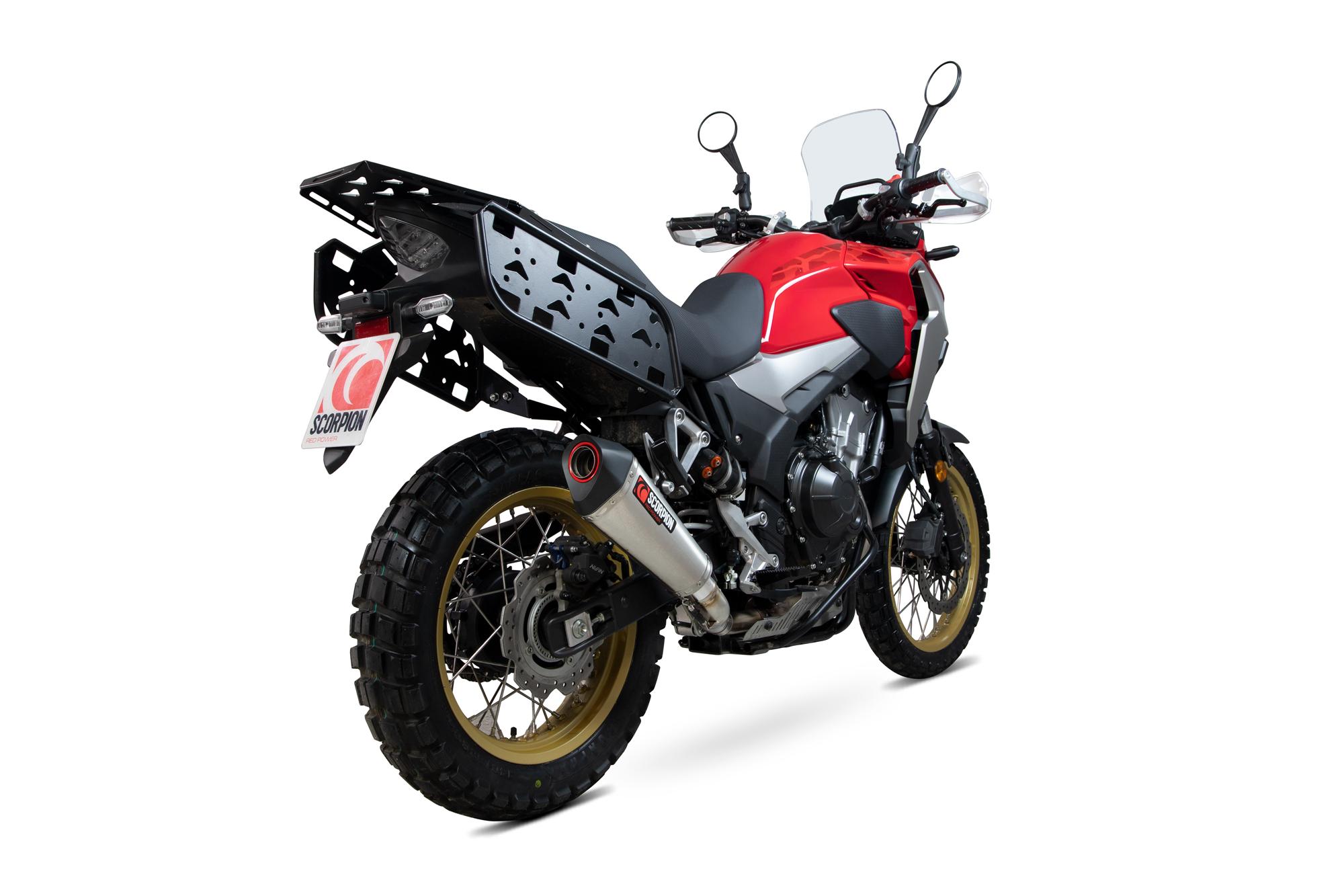 RHA189SEO - Scorpion Serket Taper Stainless Steel Slip-On Exhaust - Honda CB500X 2019-2024