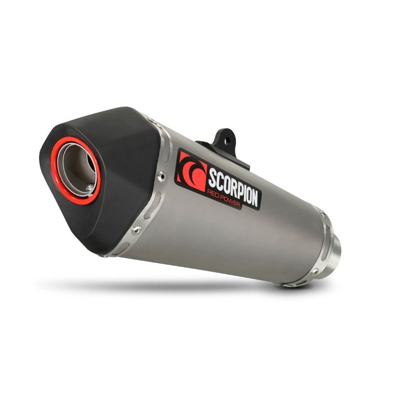 RKA85TEO - Scorpion Serket Taper Satin Titanium Oval Exhaust - Kawasaki ZX-6R 2009 - 2012