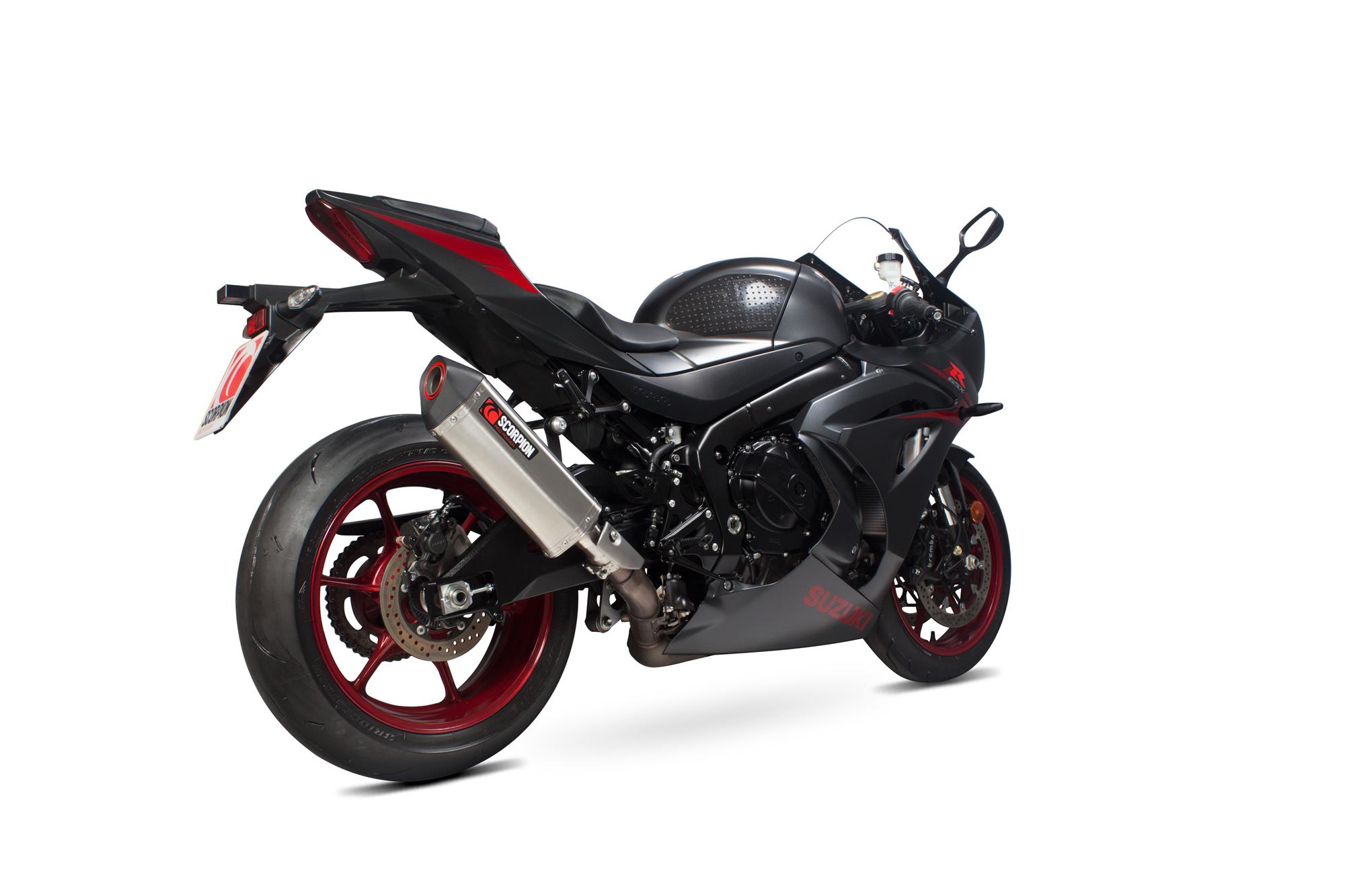 RSI123SEO - Scorpion Serket Parallel Stainless Oval Exhaust - Suzuki GSX-R 1000 2017 - 2018