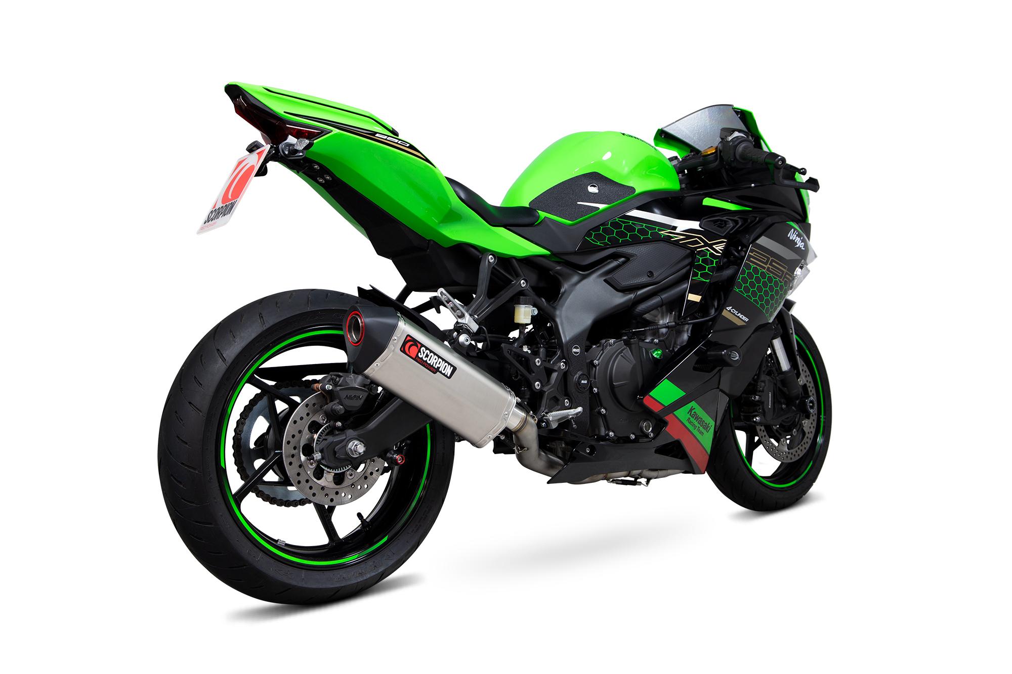 Scorpion Exhausts Red/Black Rka140systeo - Scorpion Serket Parallel Full System Titanium Exhaust - Kawasaki Ninja Zx-25R 2020 - 2021
