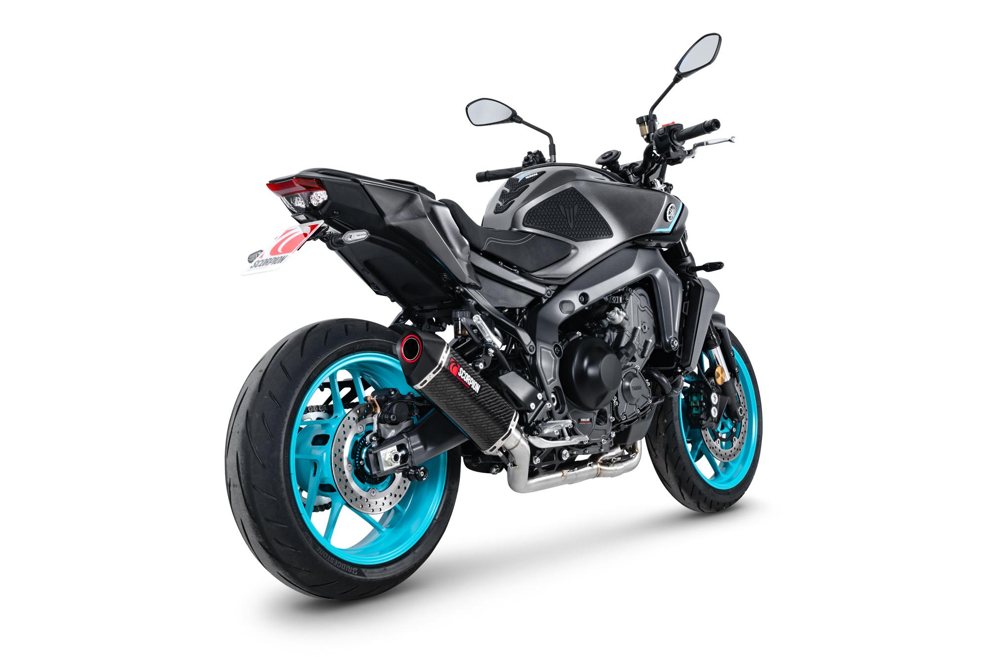 Scorpion Exhausts Light Rya130sysceo - Scorpion Serket Taper Full System Carbon Fibre Exhaust - Yamaha Mt-09 2024 - 2025