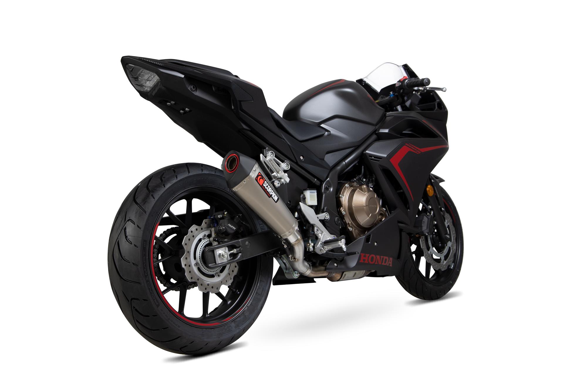 RHA186TEO - Scorpion Serket Taper Titanium Exhaust - Honda CBR500R 2019