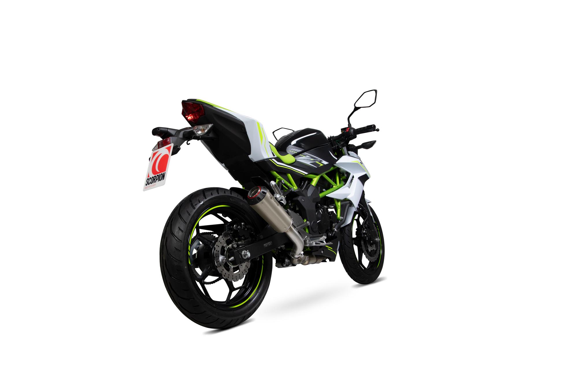 PKA126TEO - Scorpion Red Power Titanium Exhaust - Kawasaki Z125 - 2018 - 2019