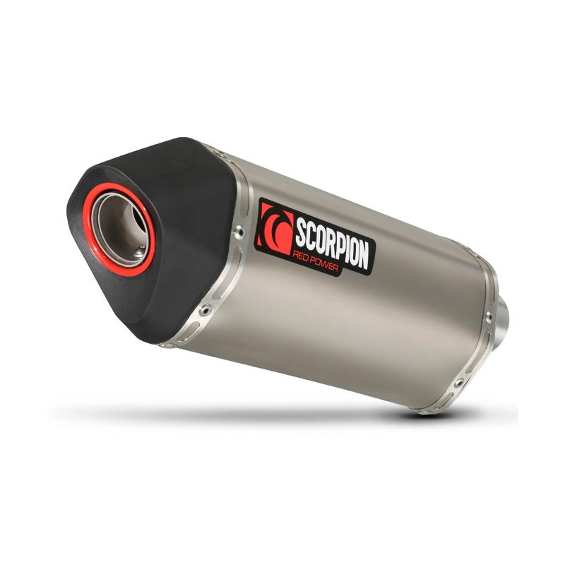 RKA98TEO - Scorpion Serket Satin Titanium Oval Exhaust - Kawasaki Z 800 2013 - 2016