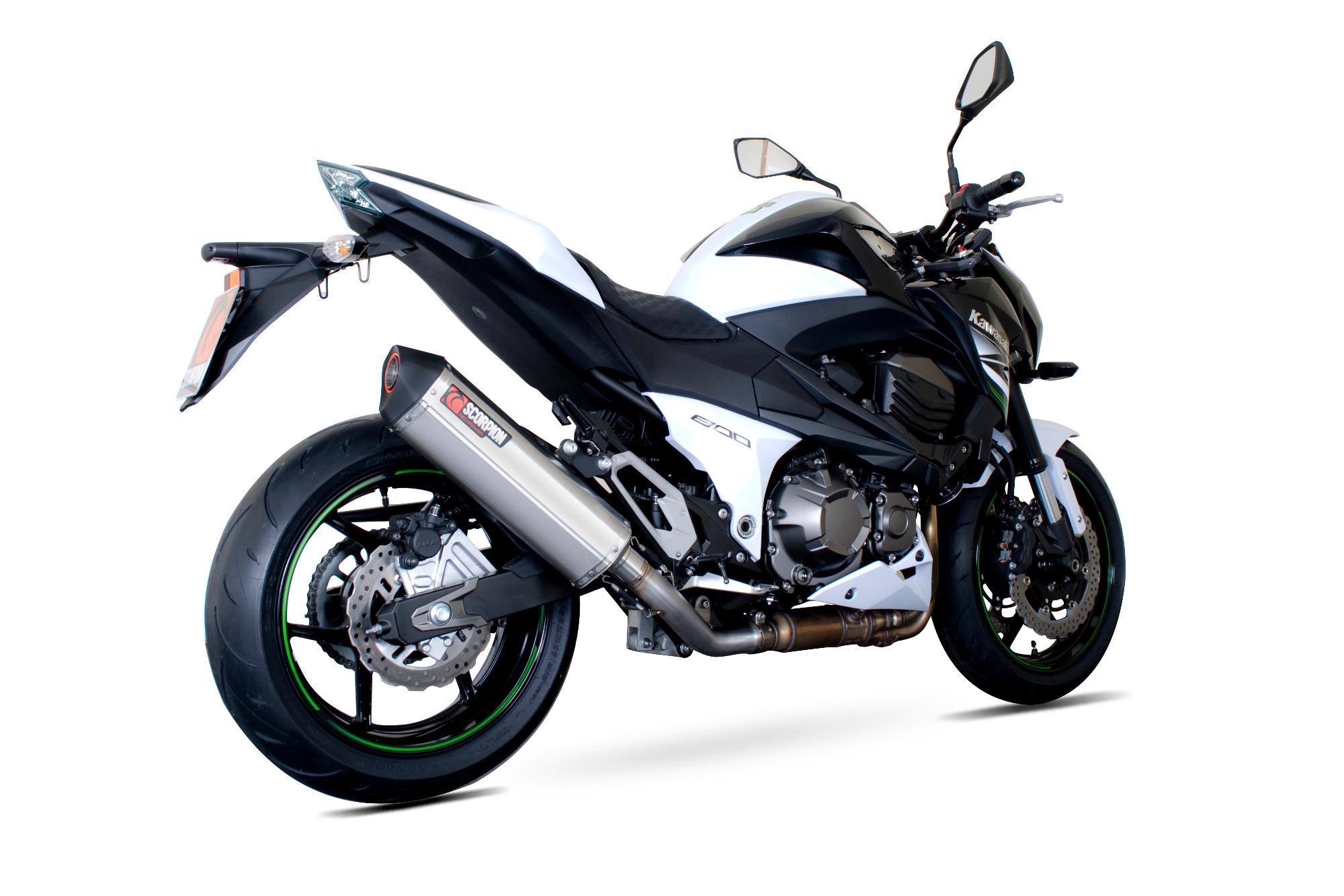 RKA98SEO - Scorpion Serket Stainless Oval Exhaust - Kawasaki Z 800 2013 - 2016