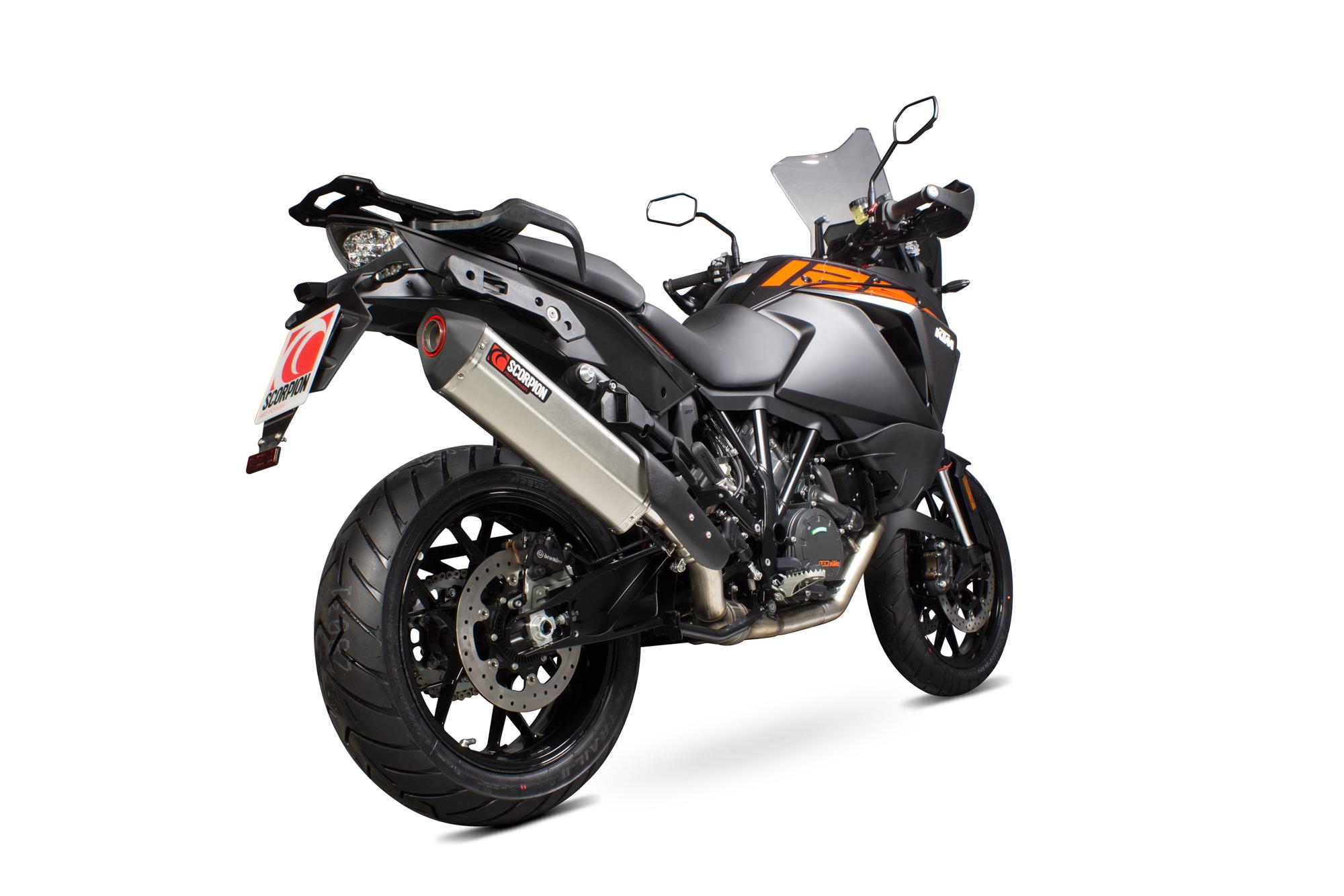 Scorpion Exhausts Red Rkt86seo - Scorpion Serket Parallel Stainless Exhaust - Ktm 1290 Super Adventure 2015 - 2018