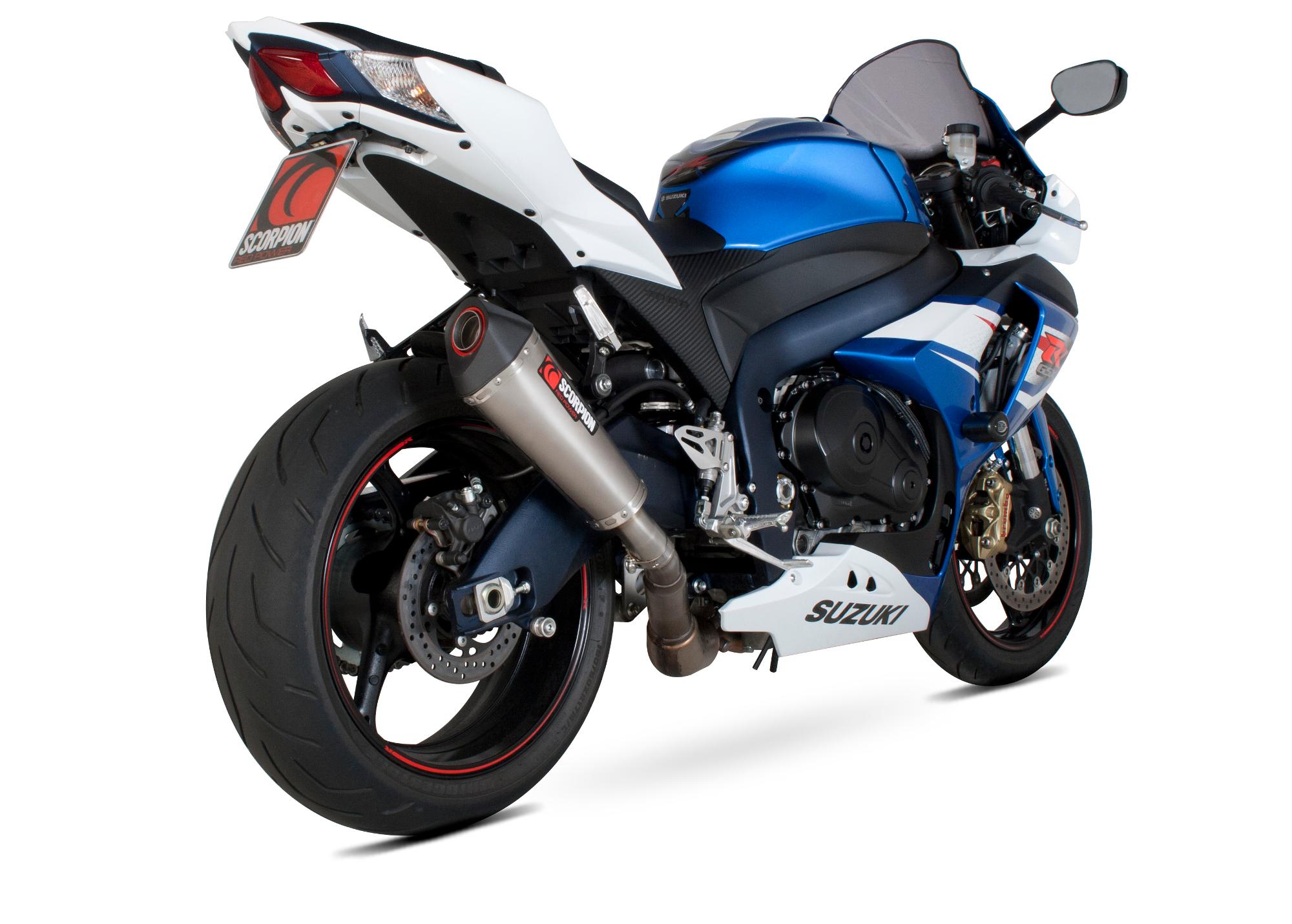 Scorpion Exhausts Red Rsi111seo - Scorpion Serket Taper Stainless Oval Exhaust - Suzuki Gsxr 1000 L2 2012 - 2016
