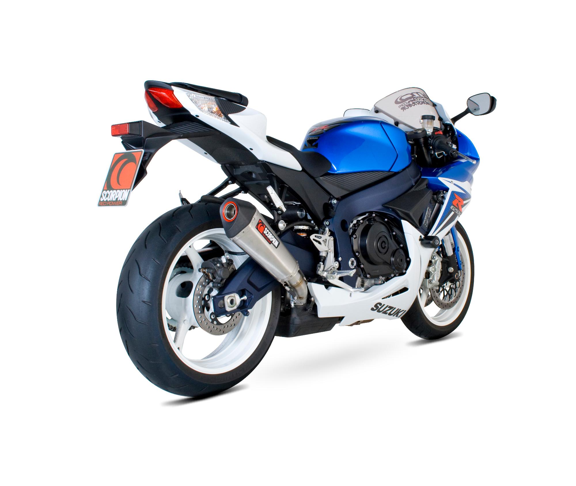 Scorpion Exhausts Red Rsi109seo - Scorpion Serket Taper Stainless Oval Exhaust - Suzuki Gsxr 600 K11 2011 - 2019