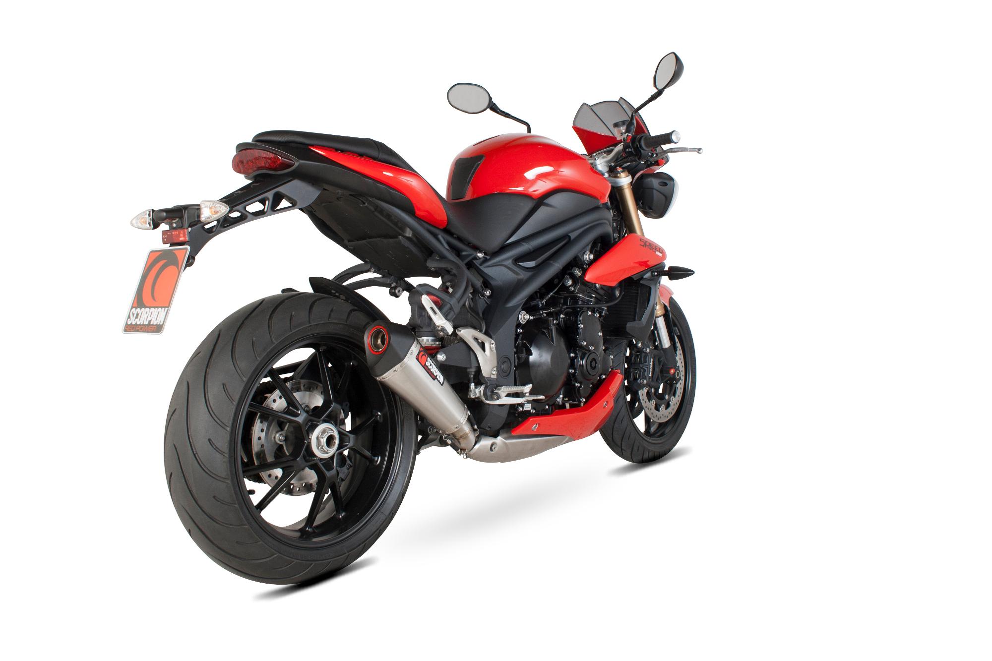 RTR70SESEO - Scorpion Serket Taper Stainless Oval Exhaust - Triumph Speed Triple 2011 - 2015