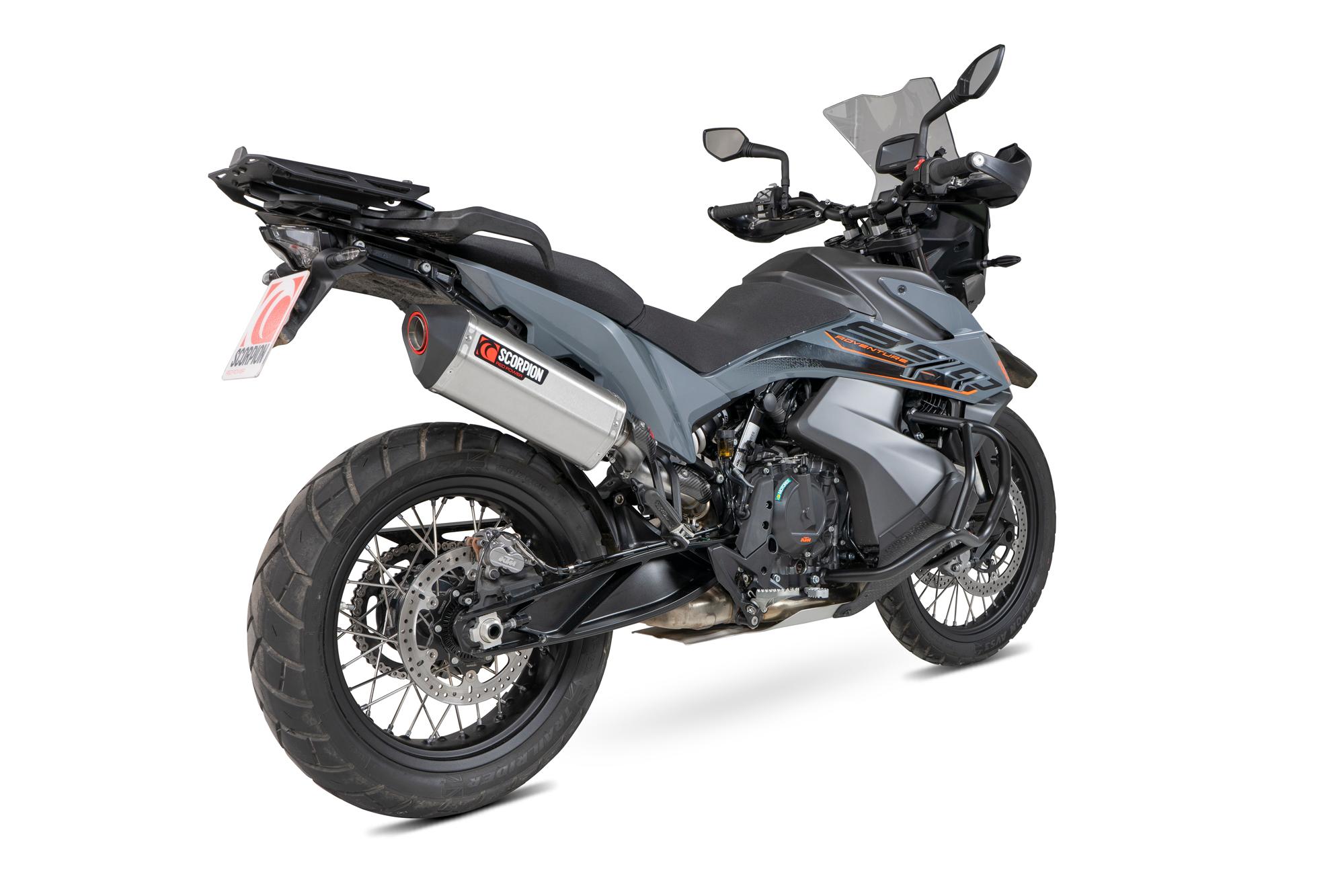 Scorpion Exhausts Red/Black Rkt93seo - Scorpion Serket Parallel Stainless Steel Slip-On Exhaust - Ktm Adventure 890 / 890 R 2021 - 2022