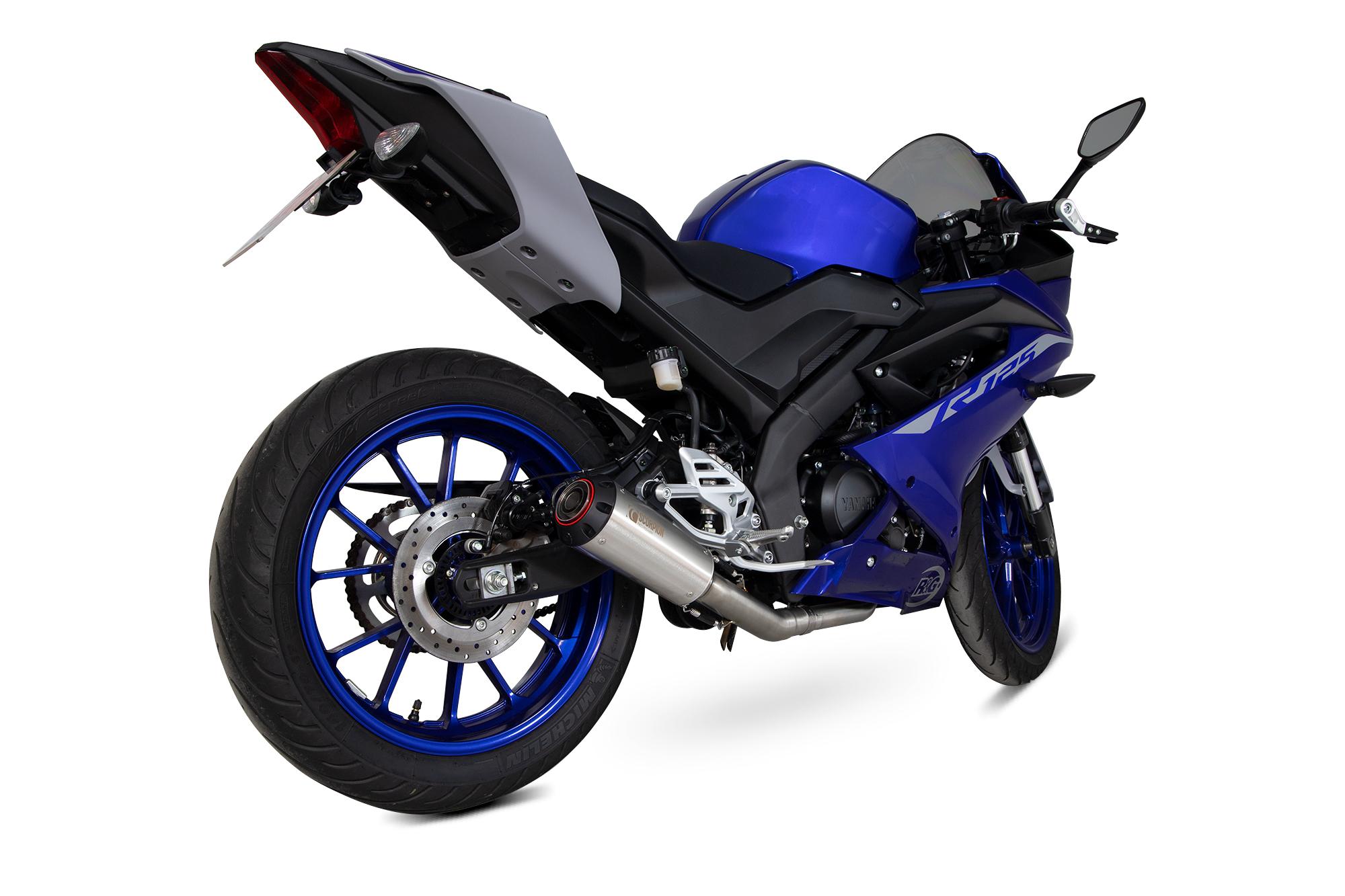 Scorpion Exhausts Red Pya115systeo - Scorpion Power Titanium Exhaust - Yamaha Yzf R 125 2021