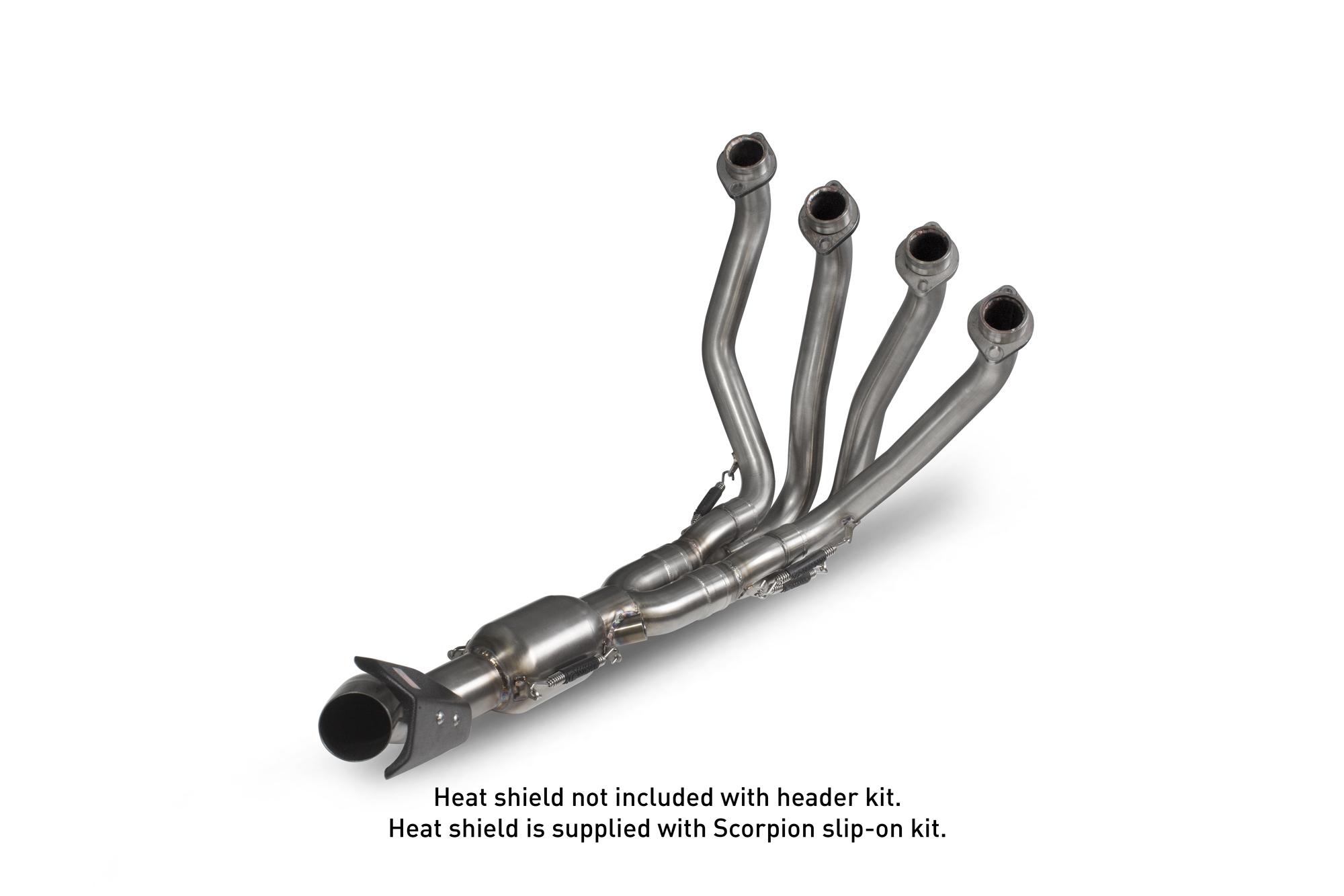 Scorpion Exhausts Rka114ma - Scorpion De-Cat Header Pipes - Kawasaki Z 900 2017 - 2018