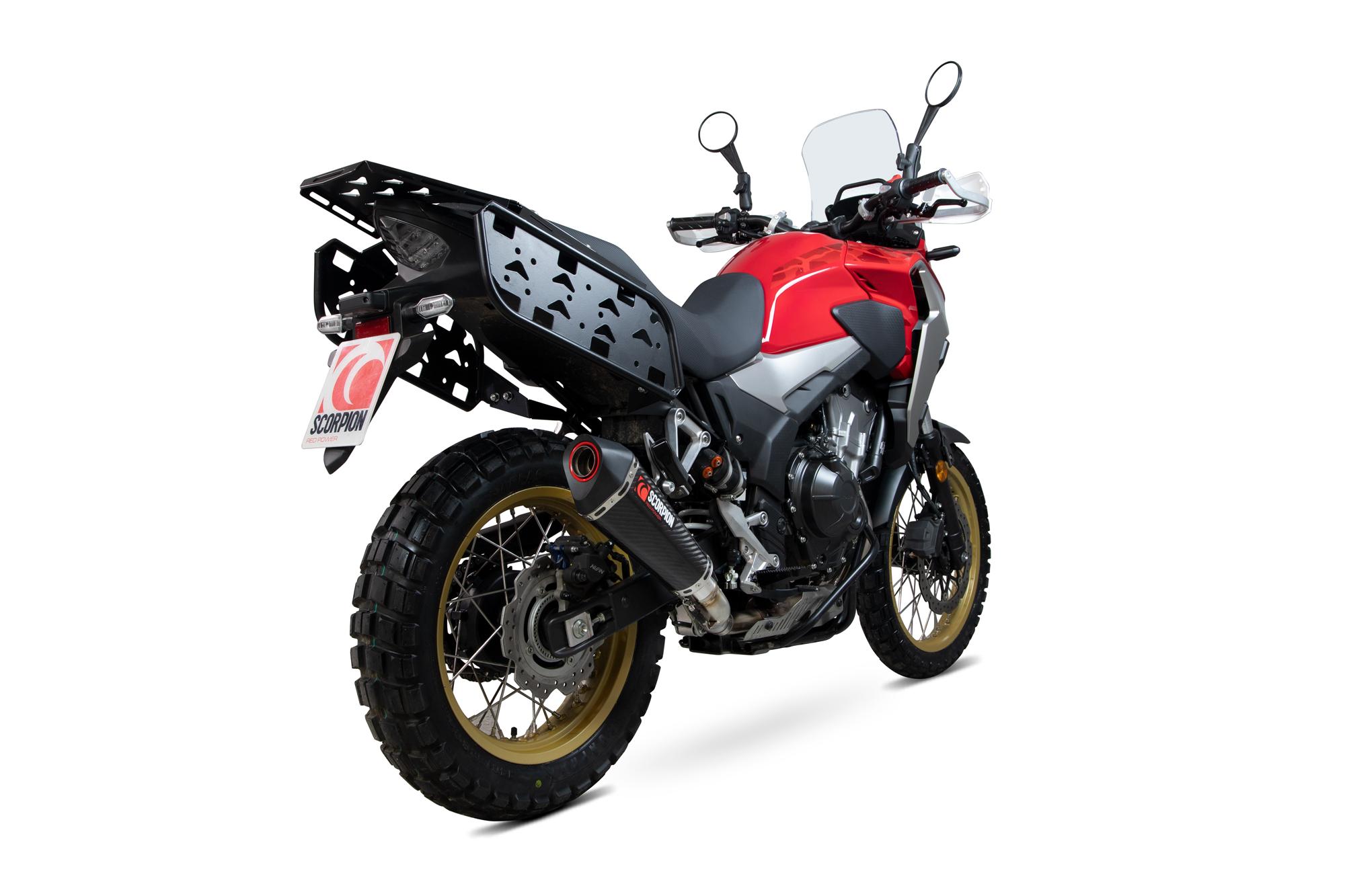 Scorpion Exhausts Red Rha189ceo - Scorpion Serket Taper Carbon Fibre Slip-On Exhaust - Honda Cb500x 2019 - 2020