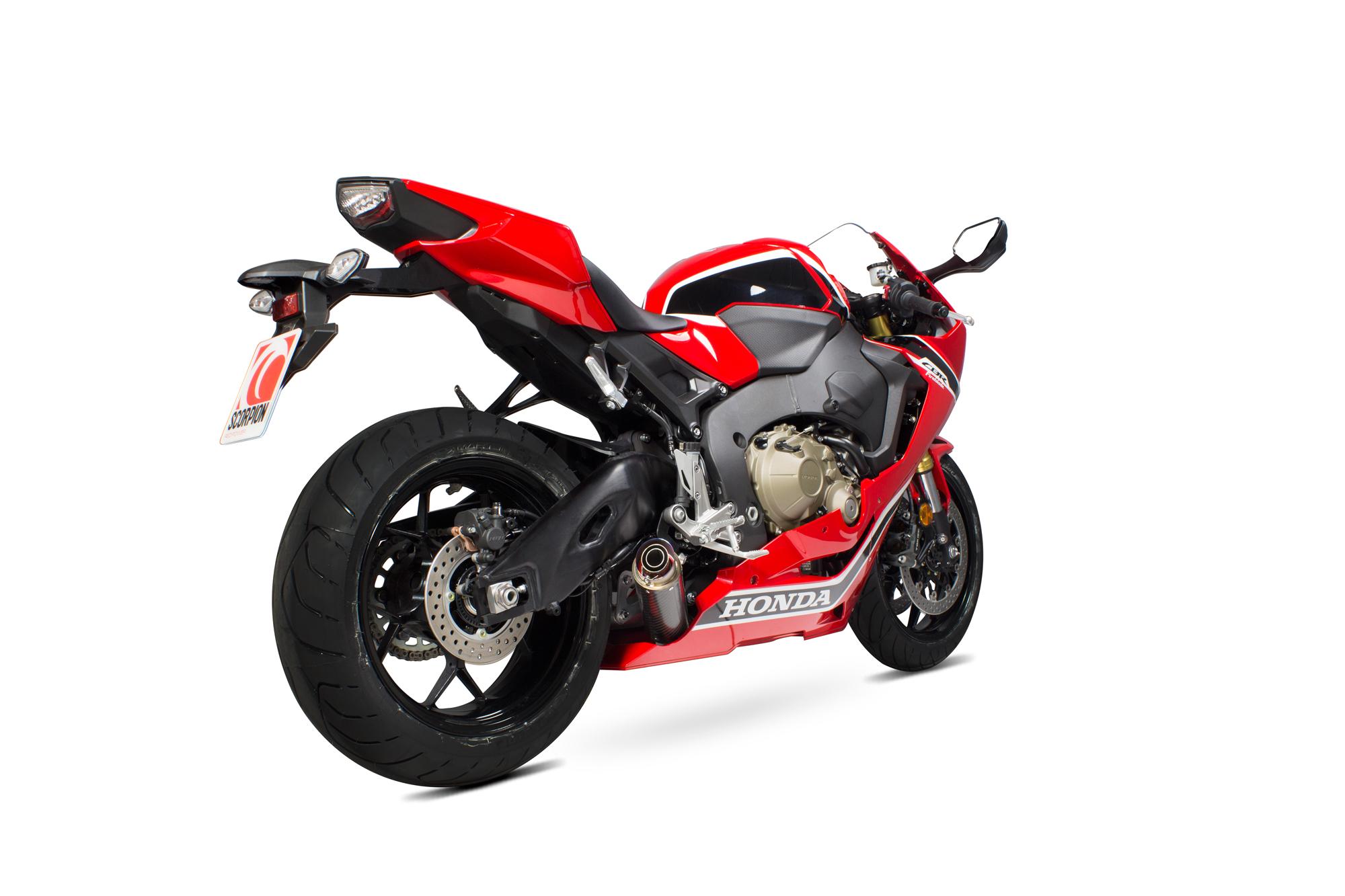 Scorpion Exhausts Red Ha1005cem - Scorpion Rp-1 Gp Carbon Round Exhaust - Honda Cbr 1000 Rr 2017 - 2018