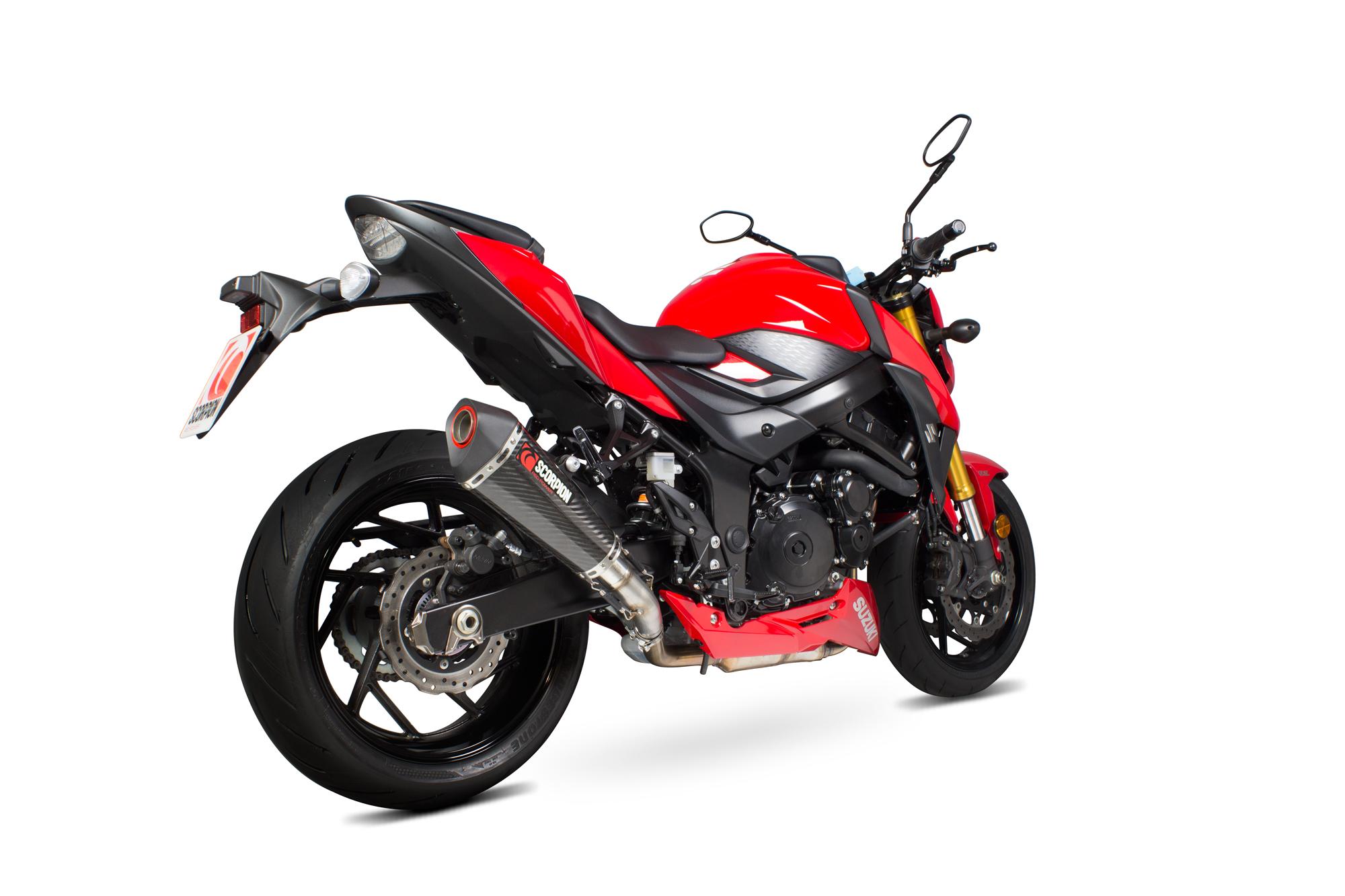 RSI122CEO - Scorpion Serket Taper Carbon Oval Exhaust - Suzuki GSX-S 750 2017 - 2018