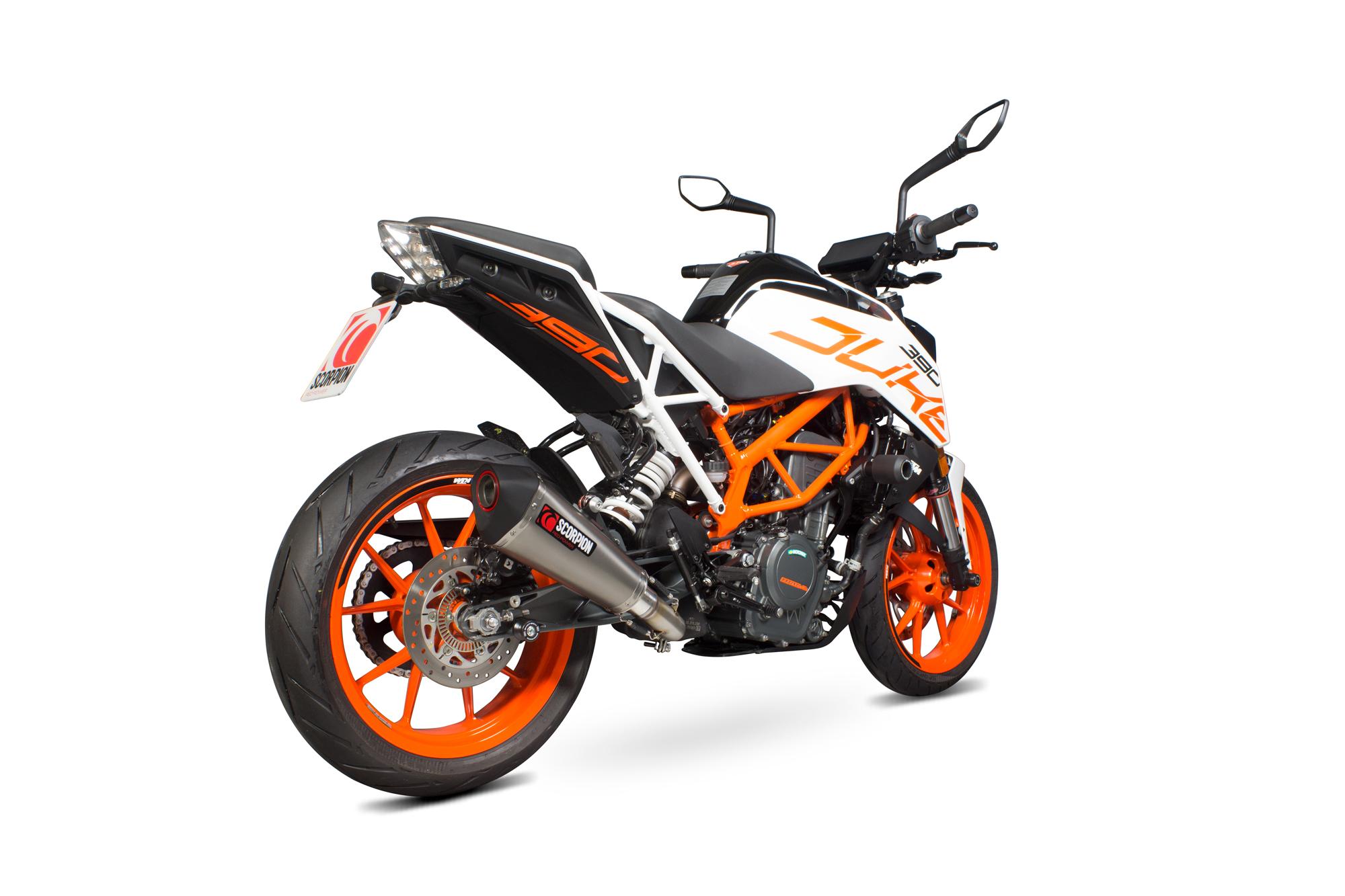 Scorpion Exhausts Rkt83teo - Scorpion Serket Taper Titanium Exhaust - Ktm Duke 390 - 2017 - 2019